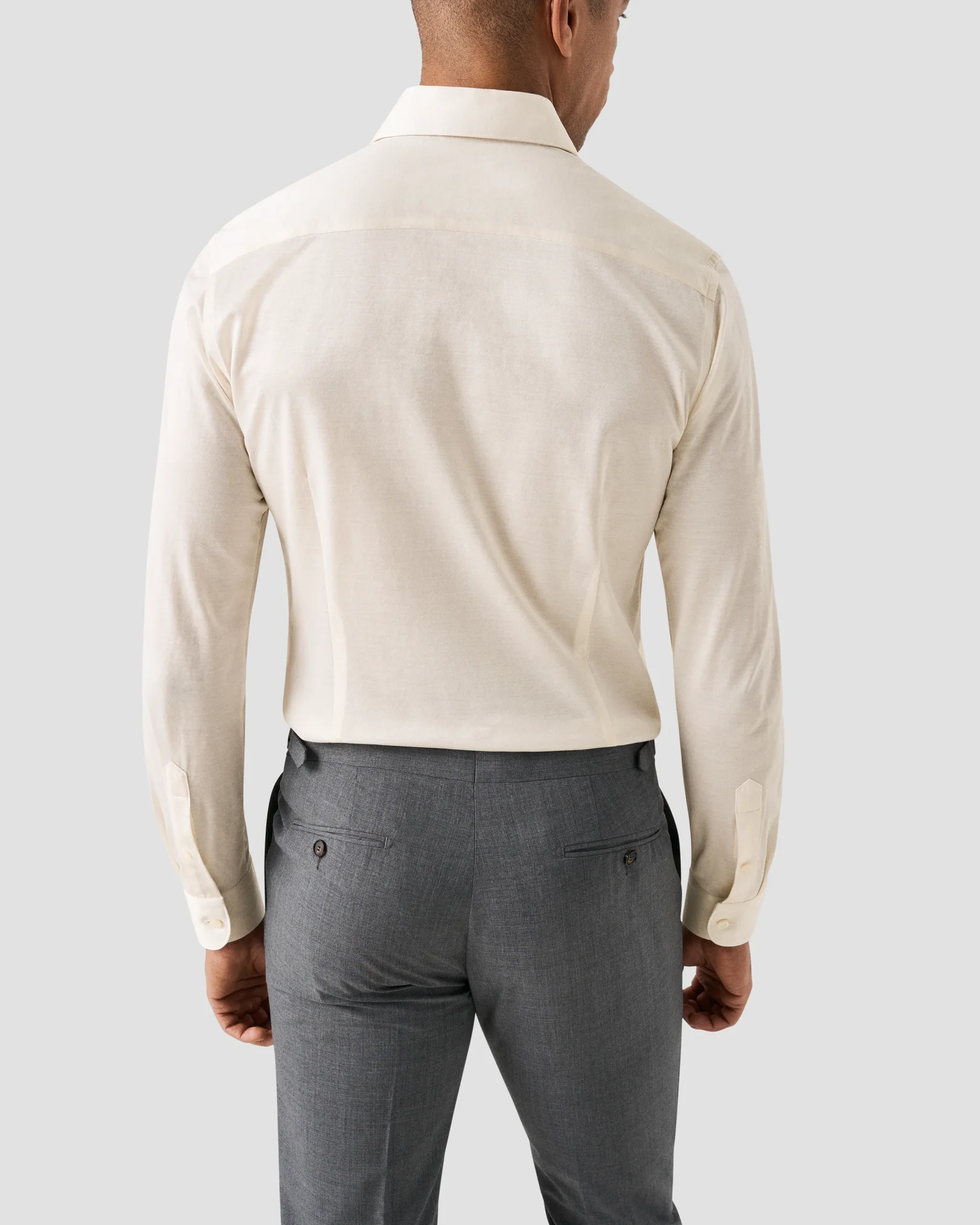 Eton - white filo di scozia oxford shirt