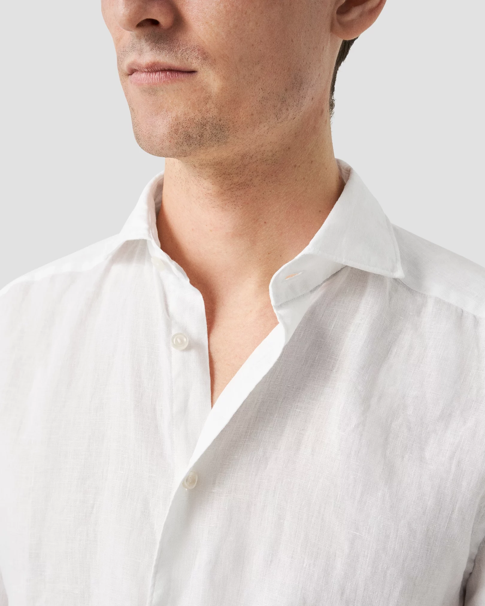 Eton - short sleeved linen shirt