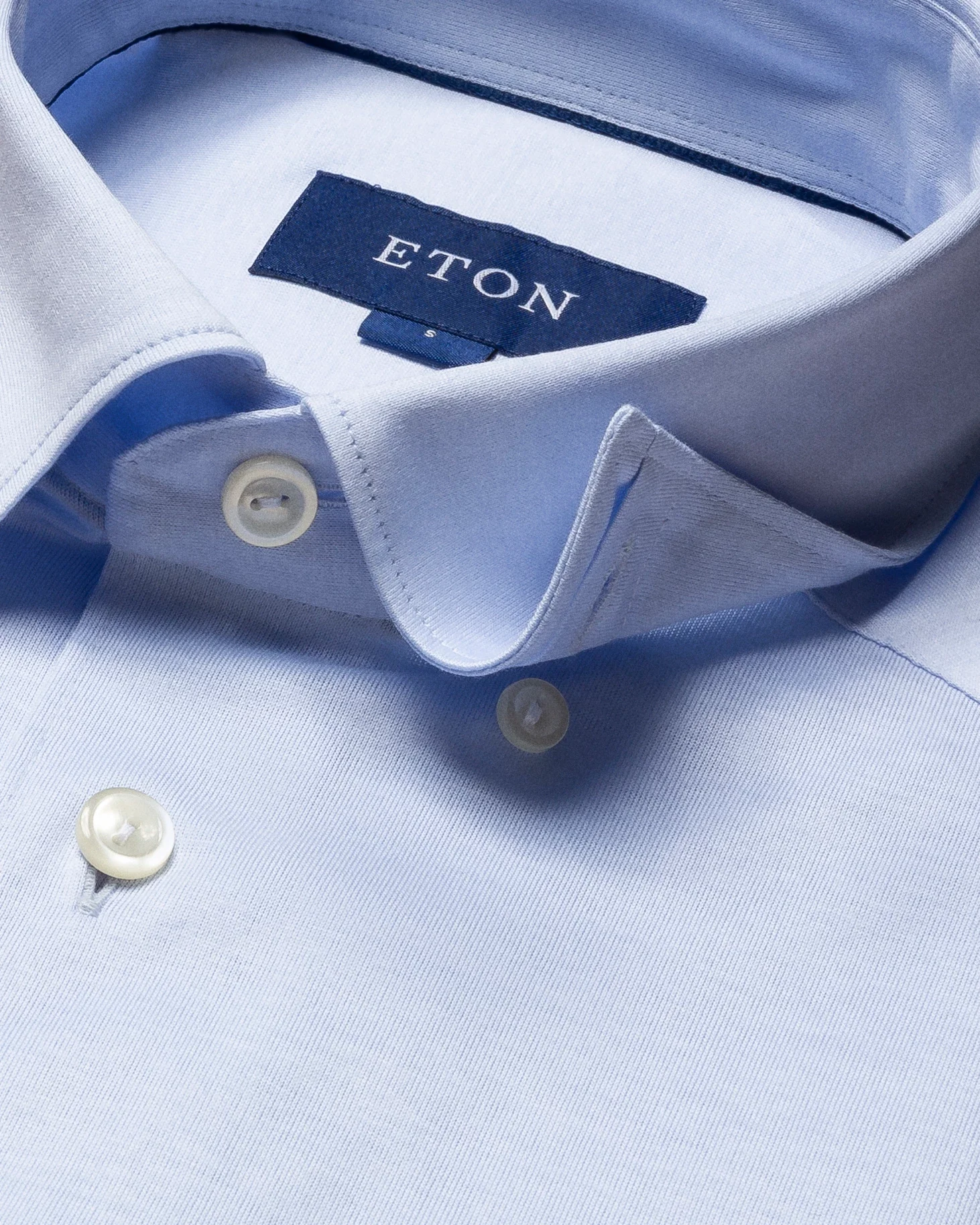 Eton - light blue jersey shirt