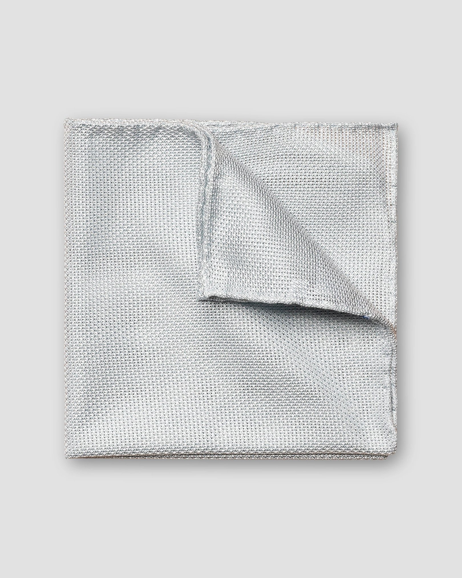 Eton - Hellblaues Grenadine-Seiden-Einstecktuch