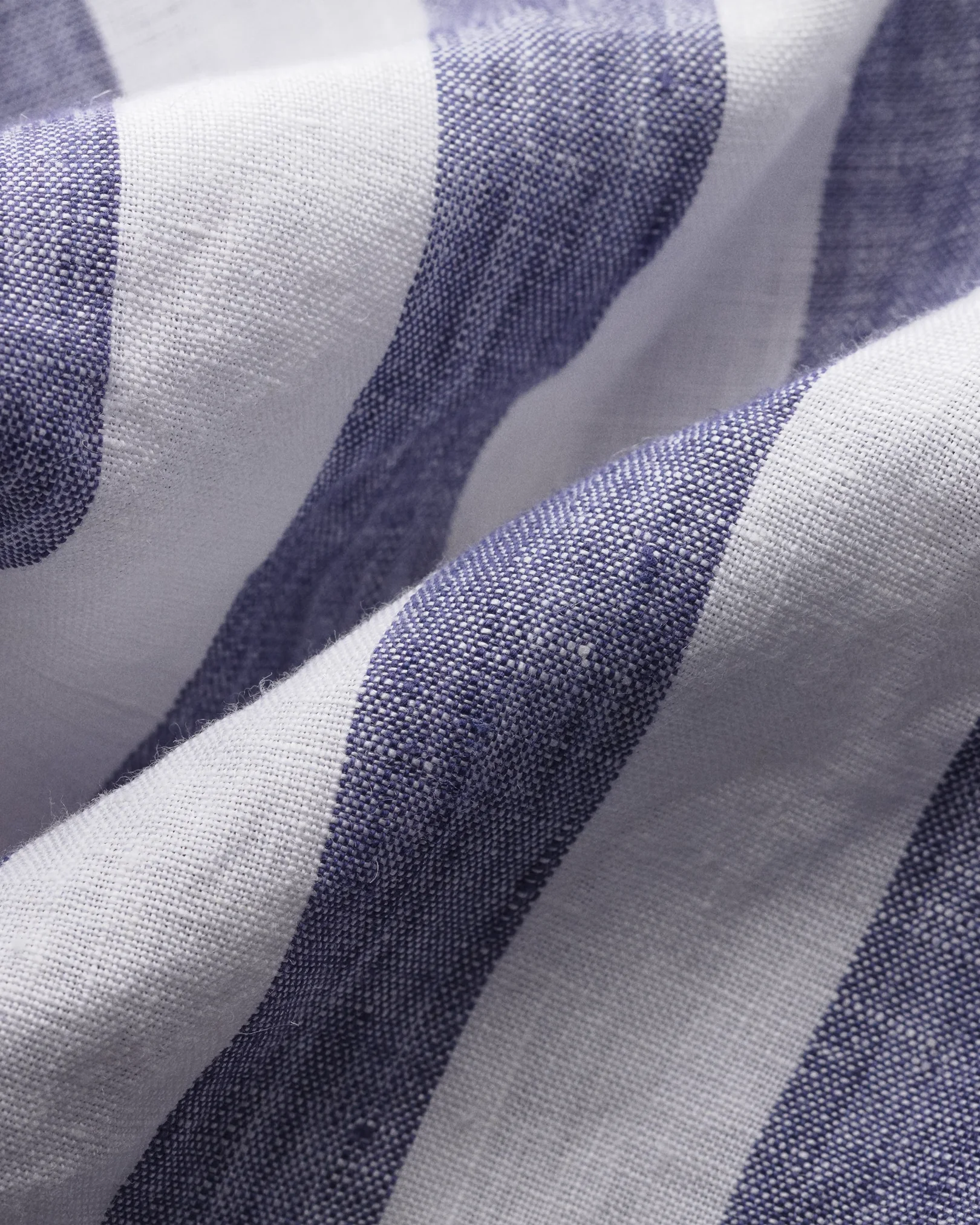 Eton - blue striped linen shirt