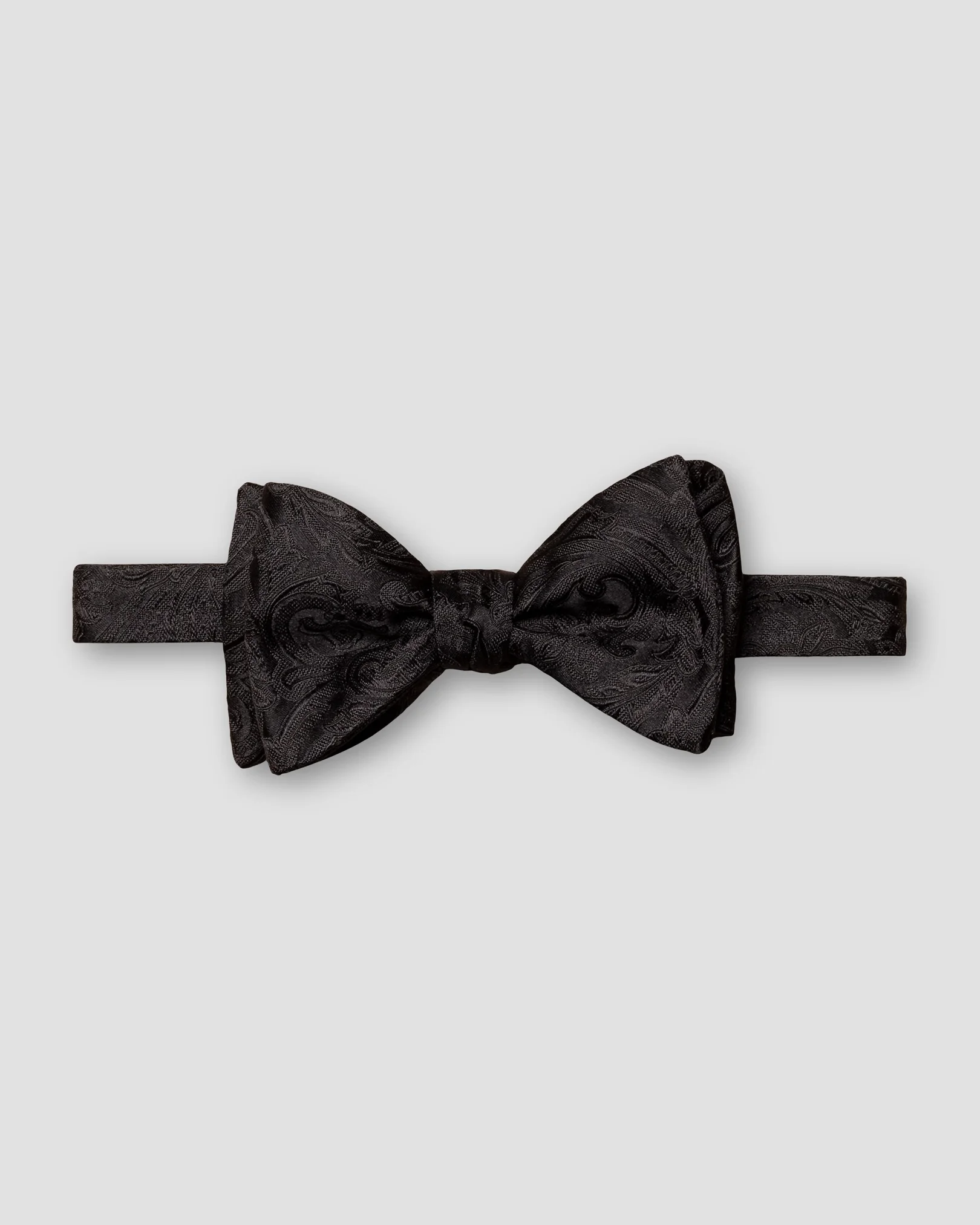 Eton - black paisley bow tie