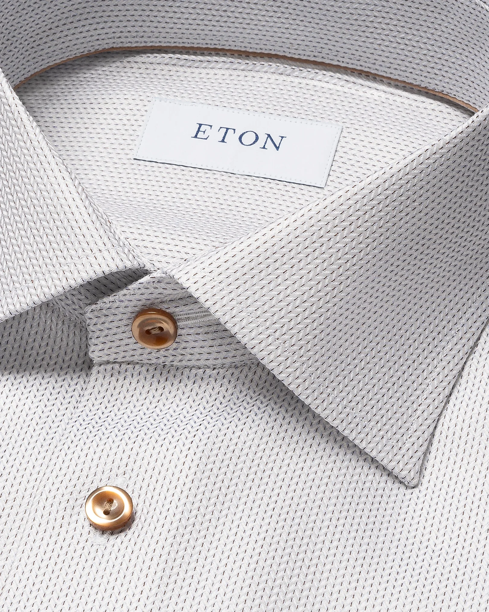 Eton - herringbone over micro pinstripe