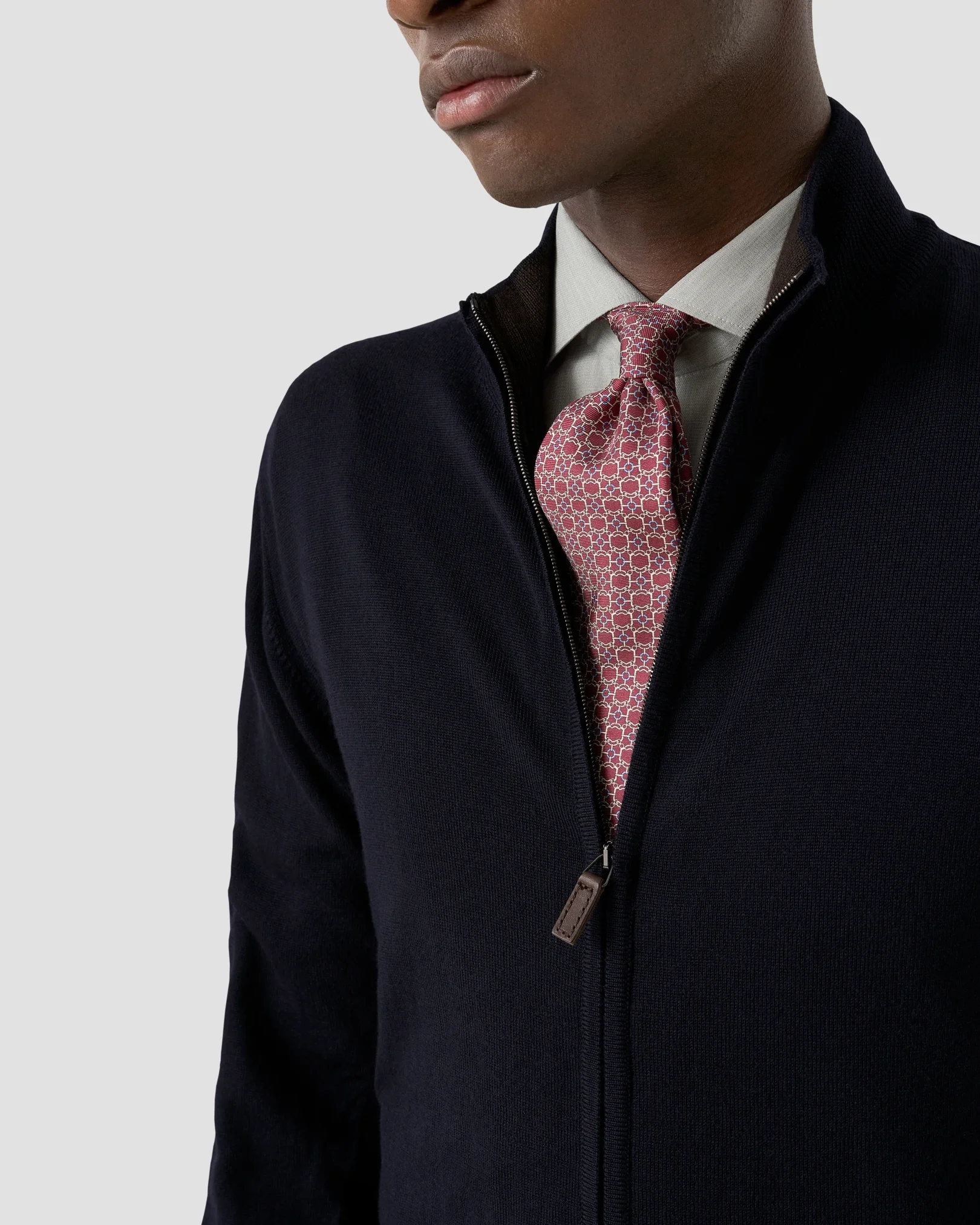 Eton - mid green solid twill shirt