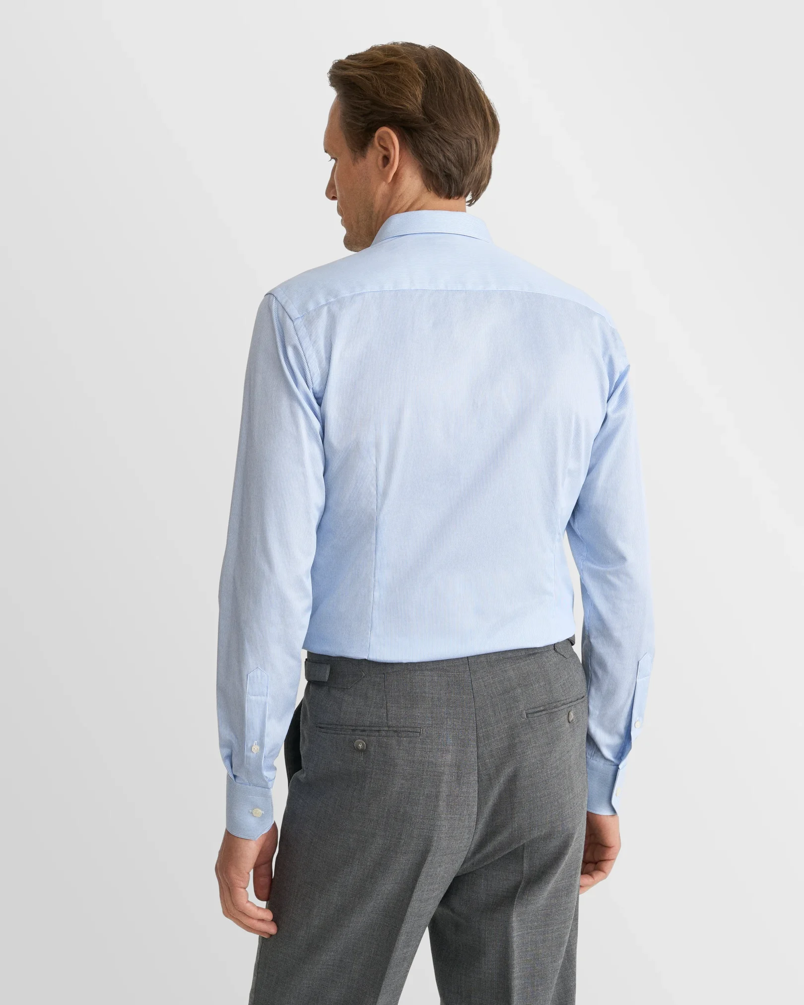 Eton - pointed collar twill shirt