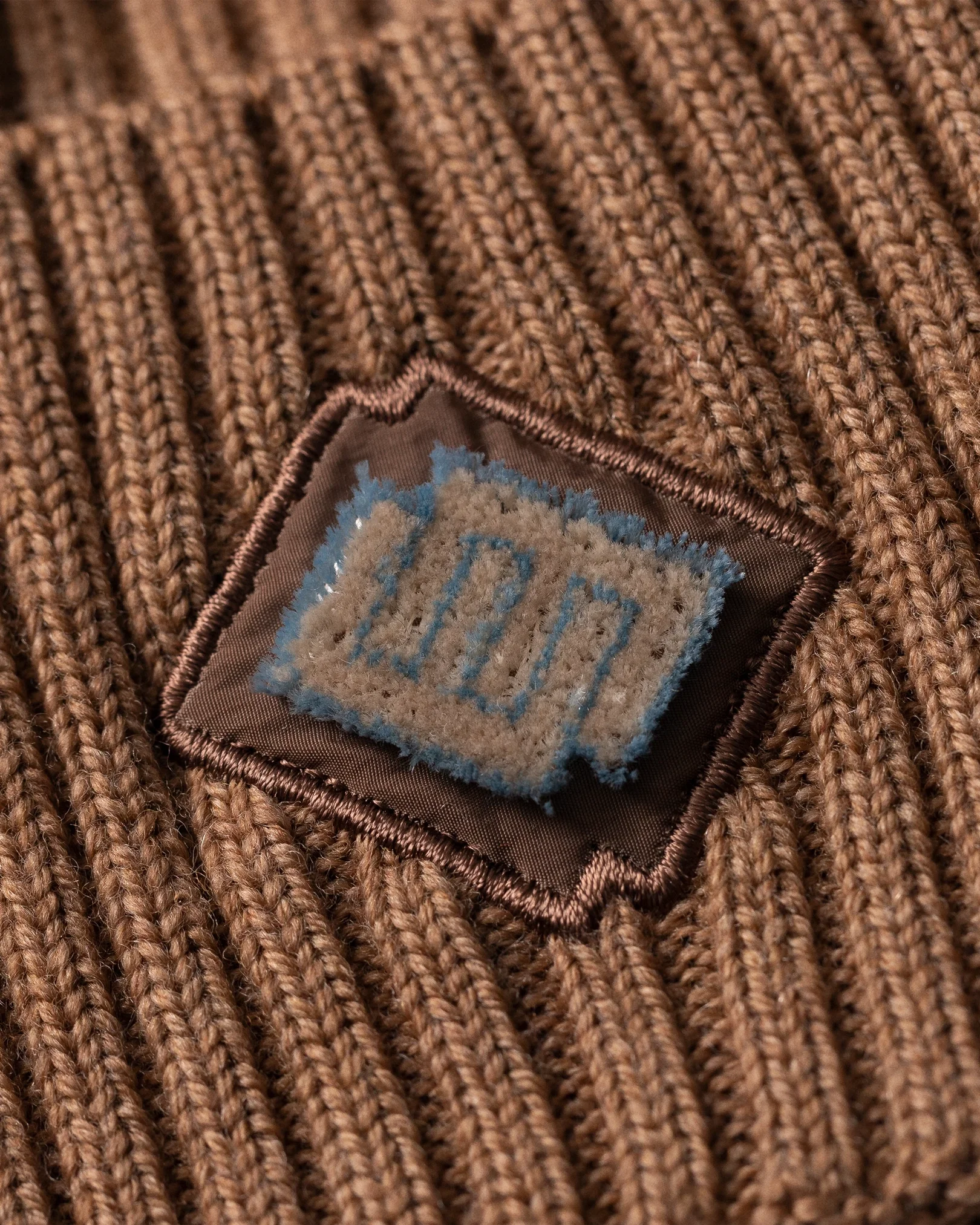 Eton - brown merino wool beanie