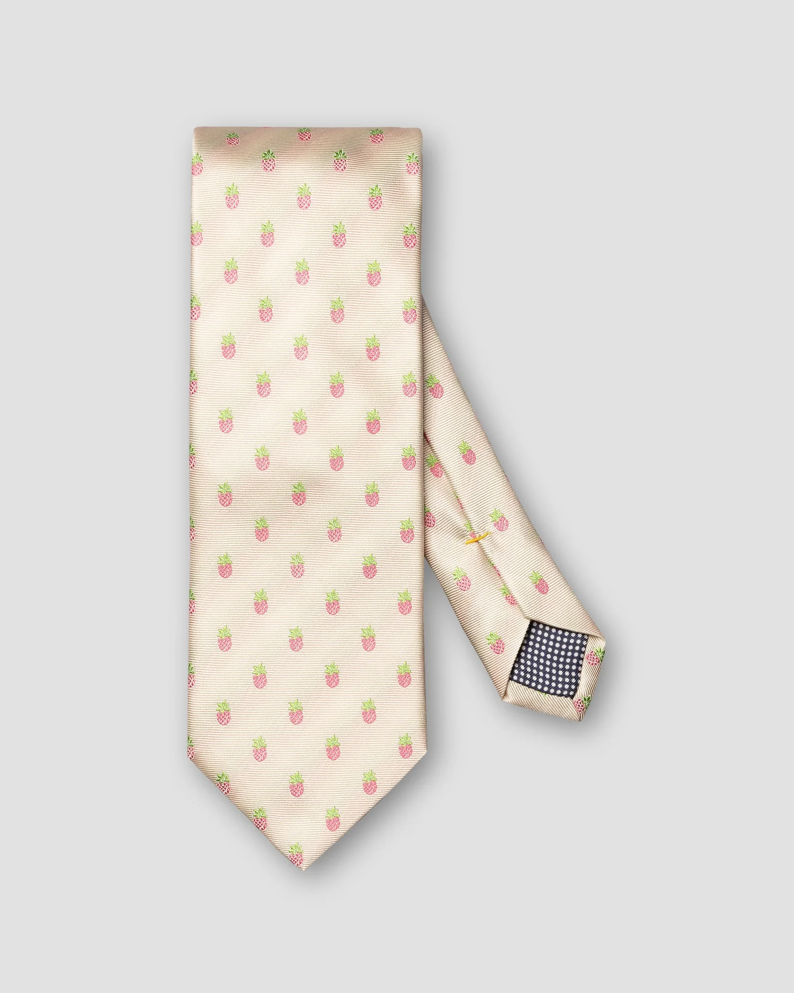 Eton - white pineapple woven silk tie