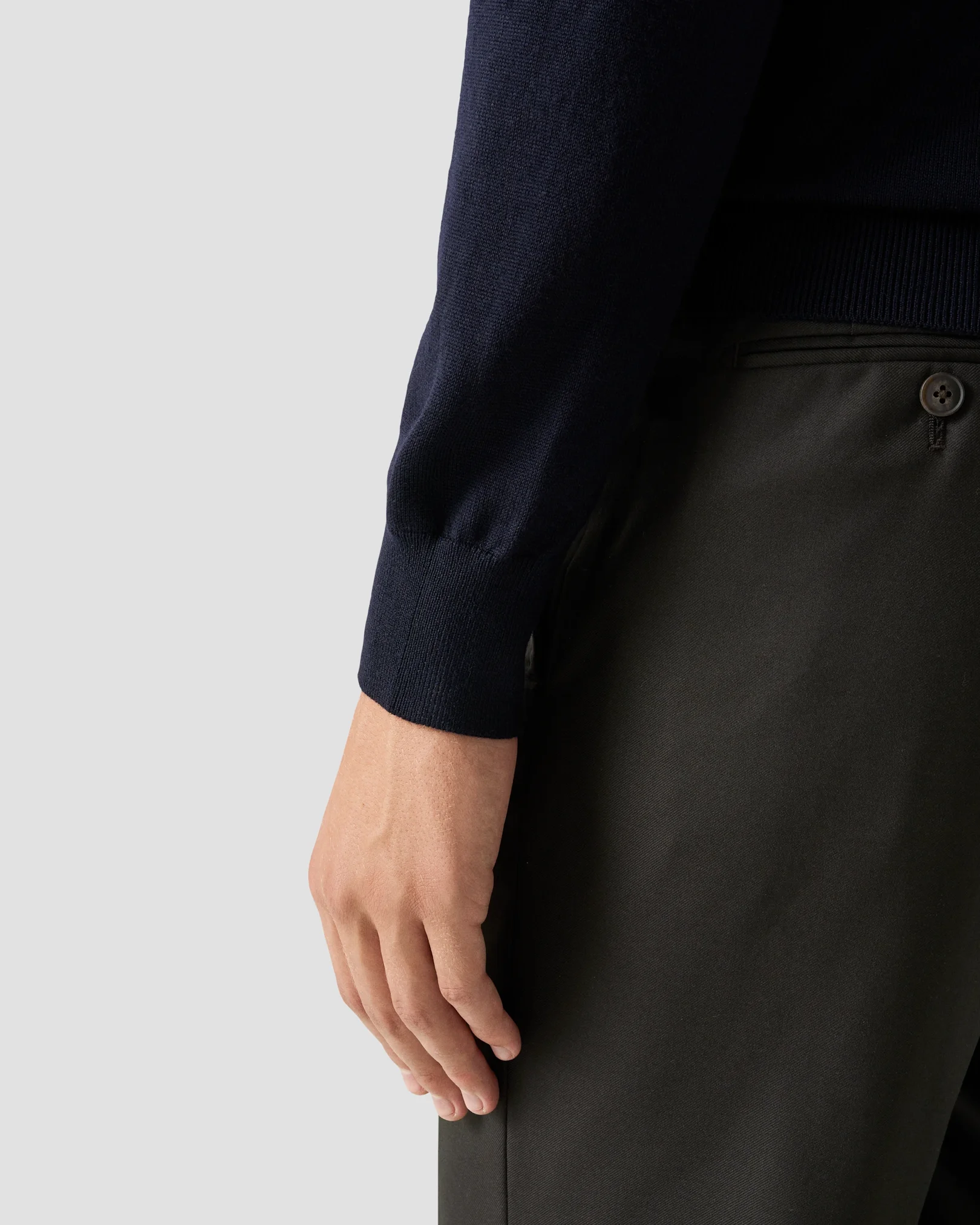 Eton - Full Zip Knit Cardigan