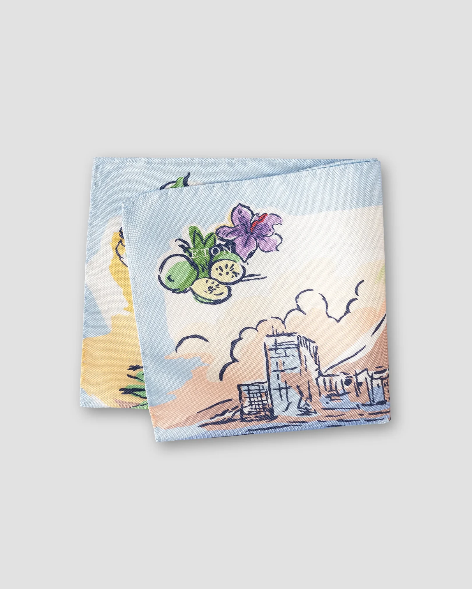 Eton - painting oxford silk pocket square