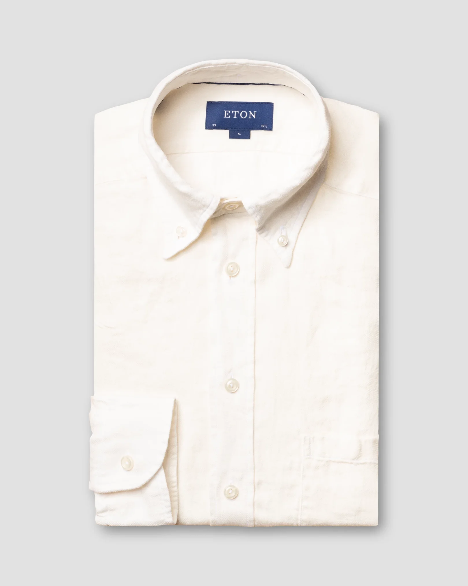 White luxe linen shirt - Eton