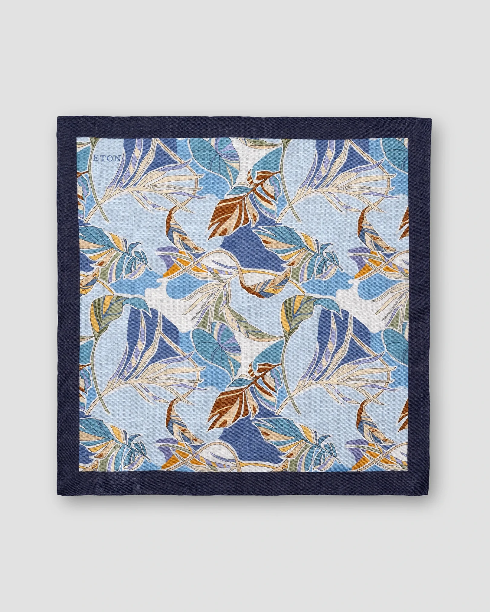 Eton - tropical linen pocket square