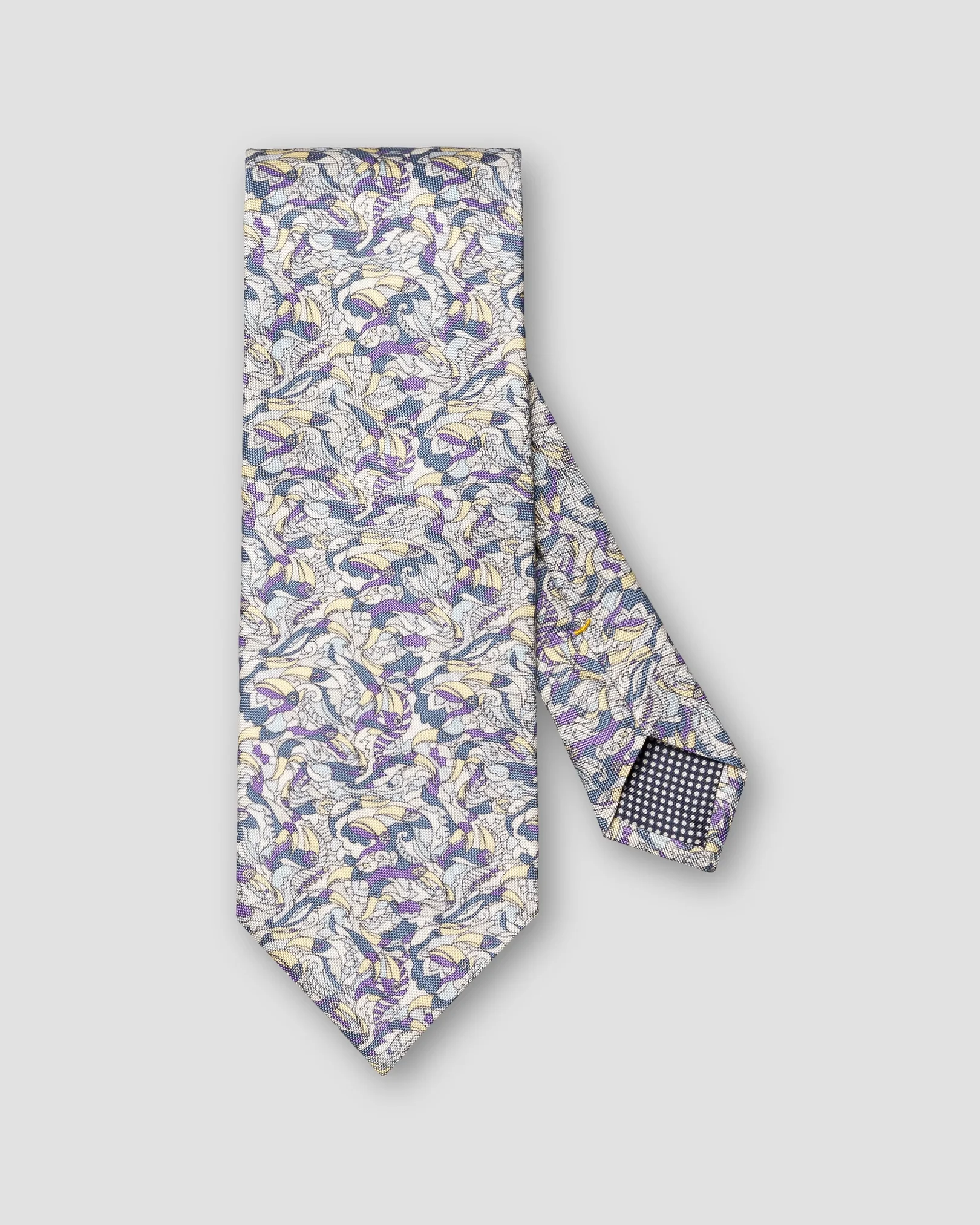 Eton - multi paisley tucano oxford silk print tie