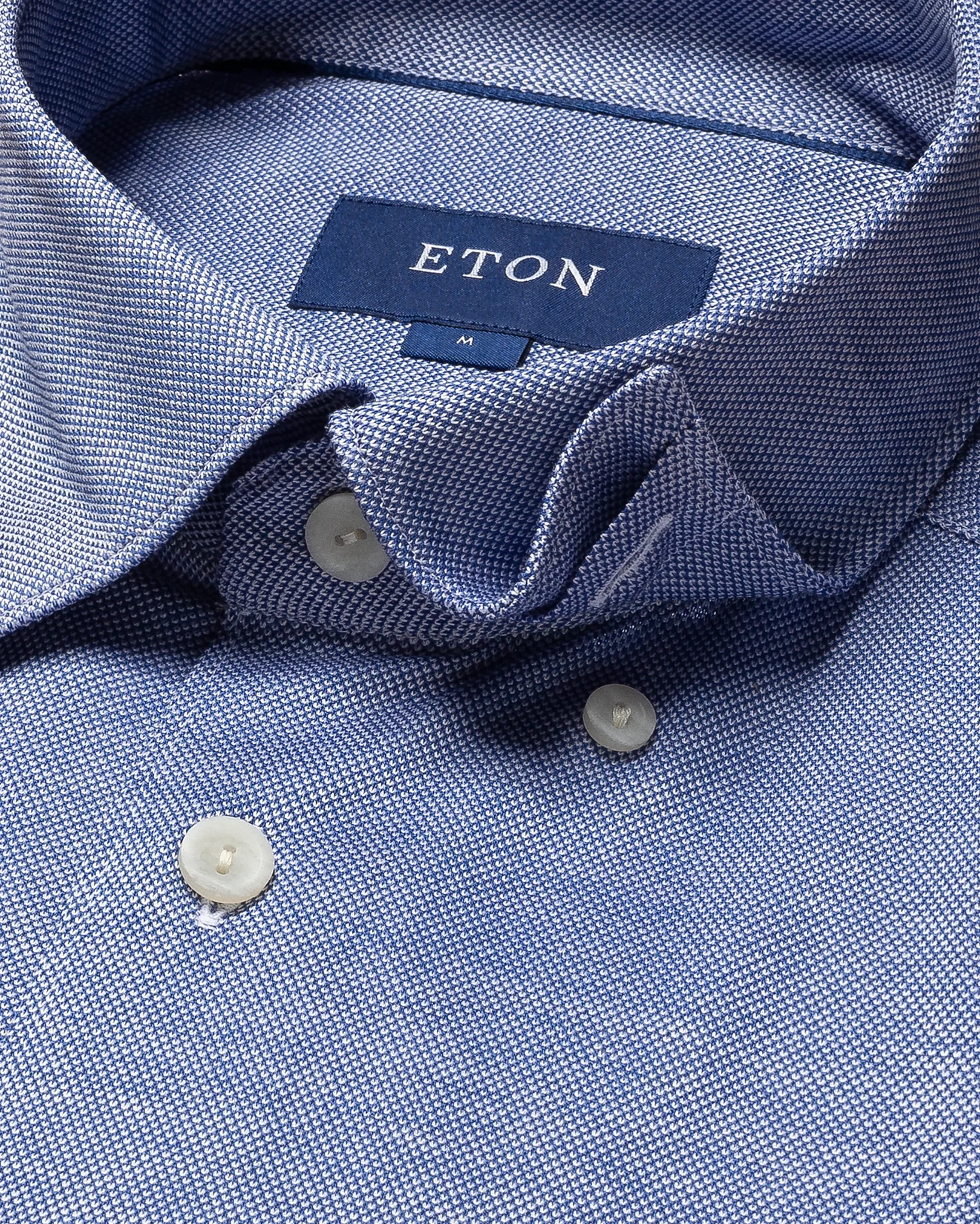 Eton - dark blue jersey button under