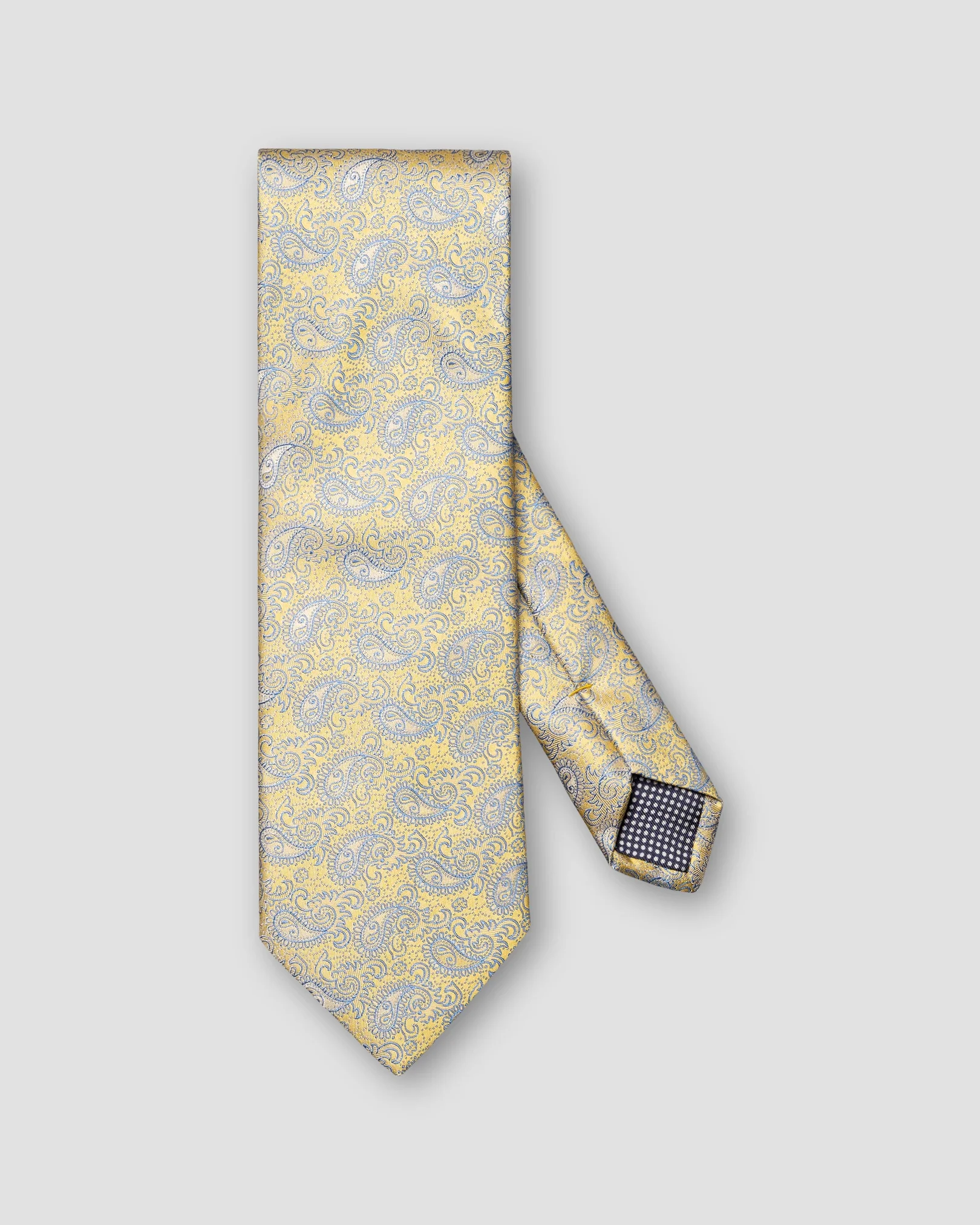 Eton - yellow pure silk tie