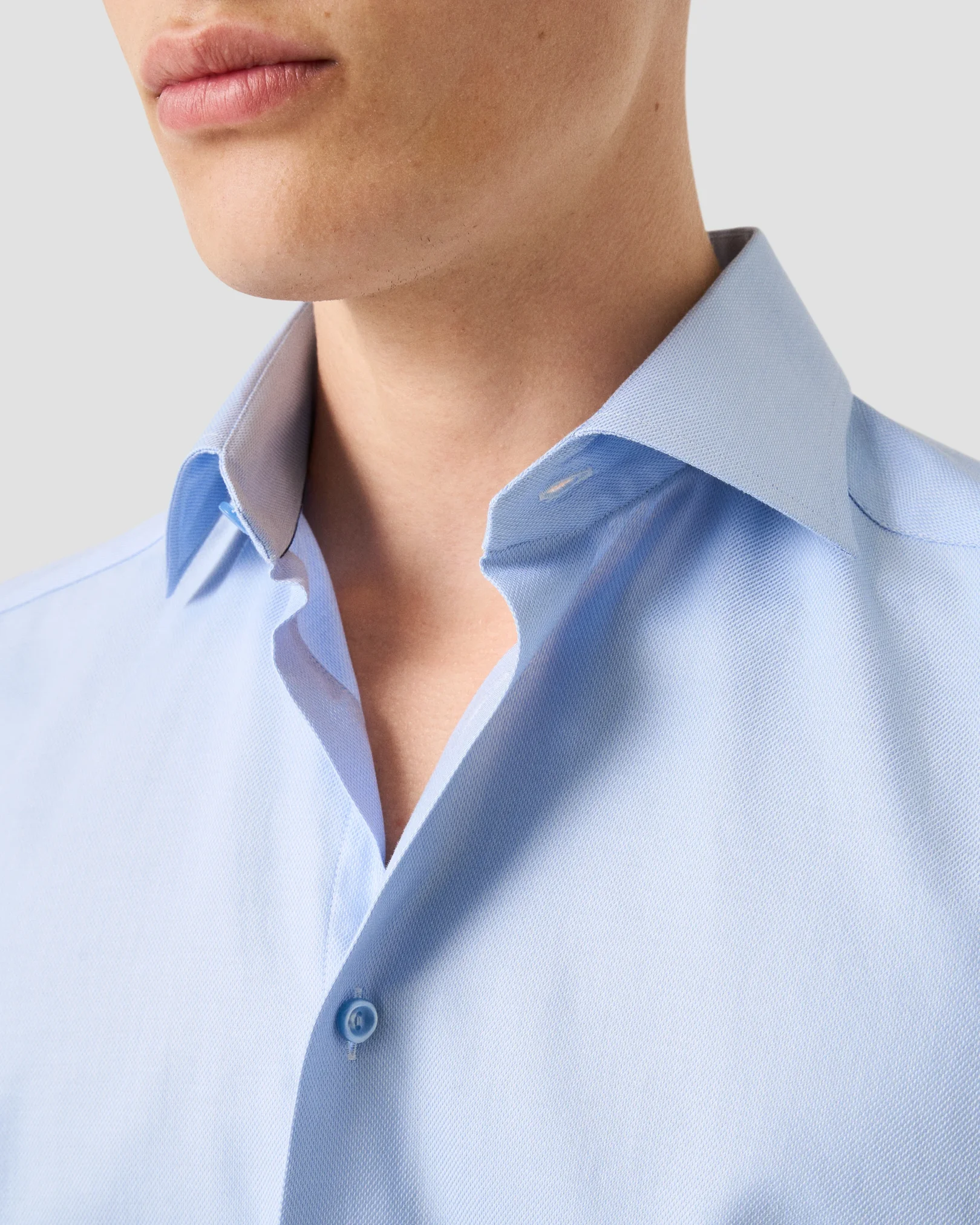 Eton - semi solid twill shirt 265