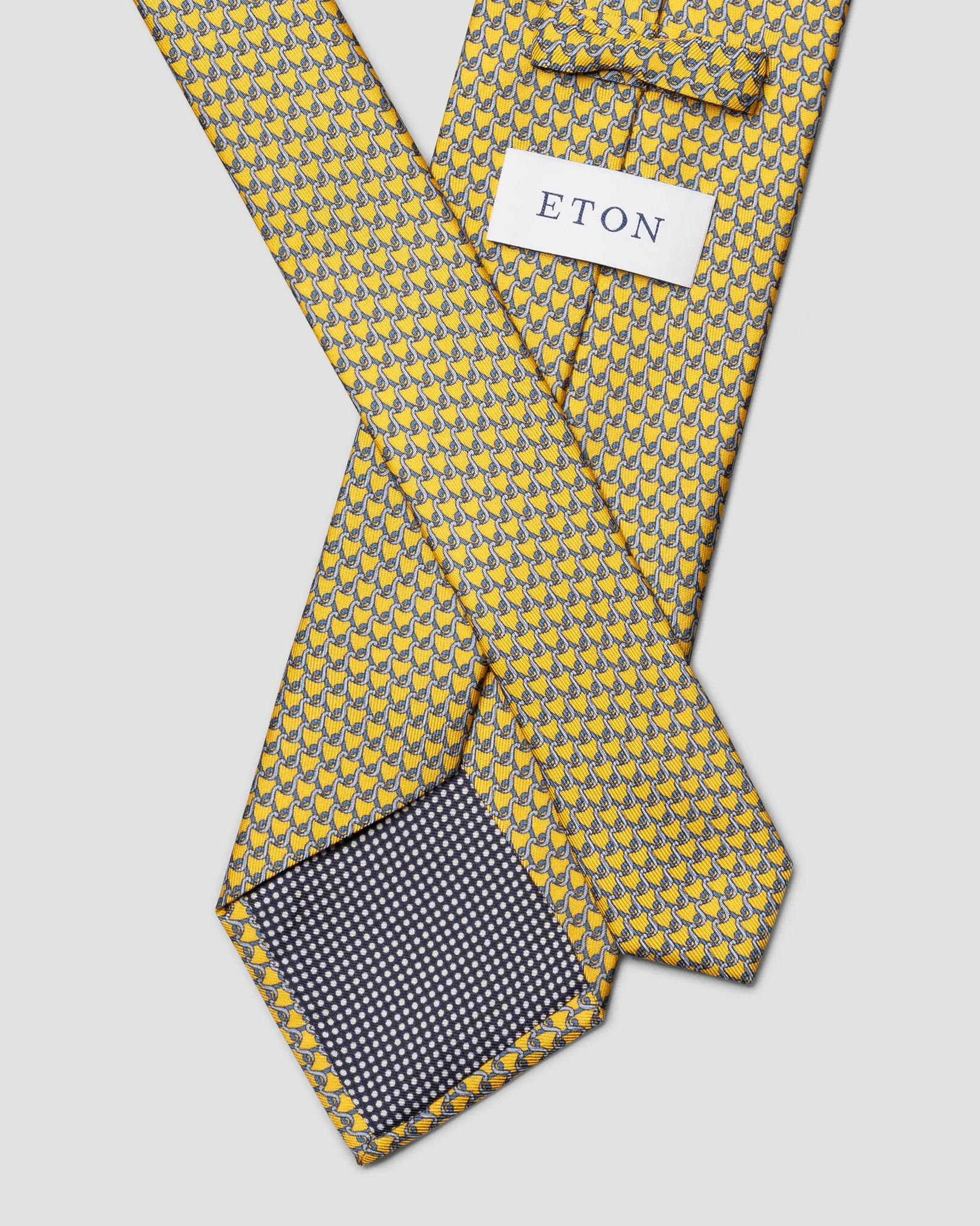 Geometric Print Silk Tie