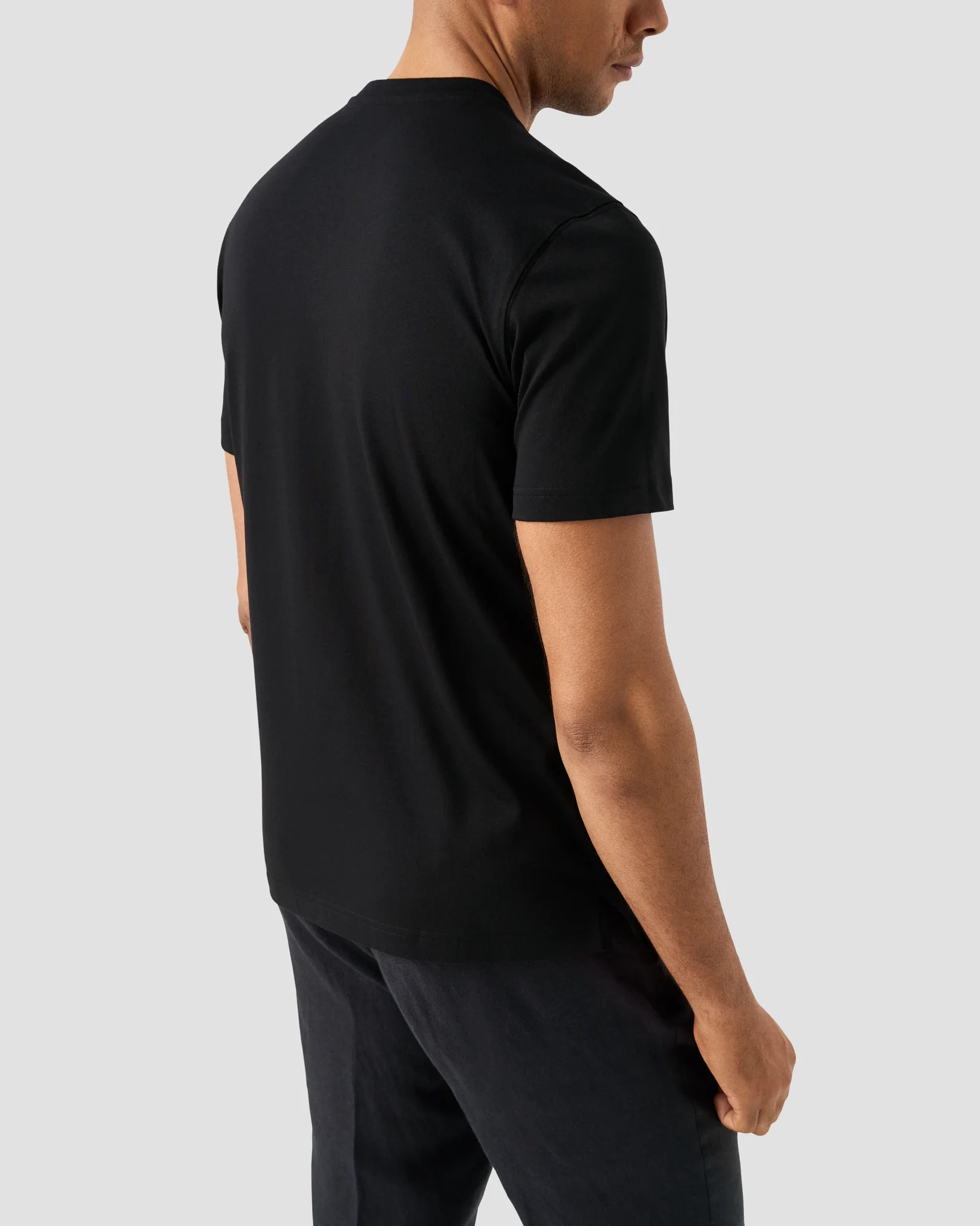 Eton - black cotton t shirt