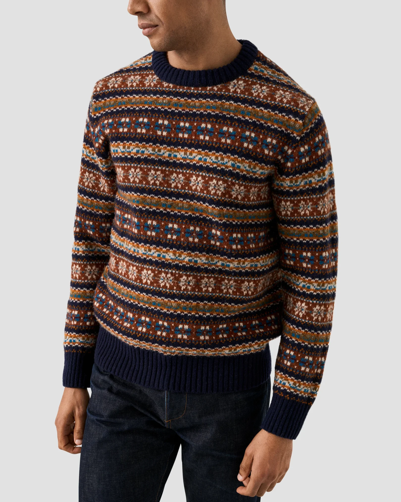 Eton - wool fair isle sweater