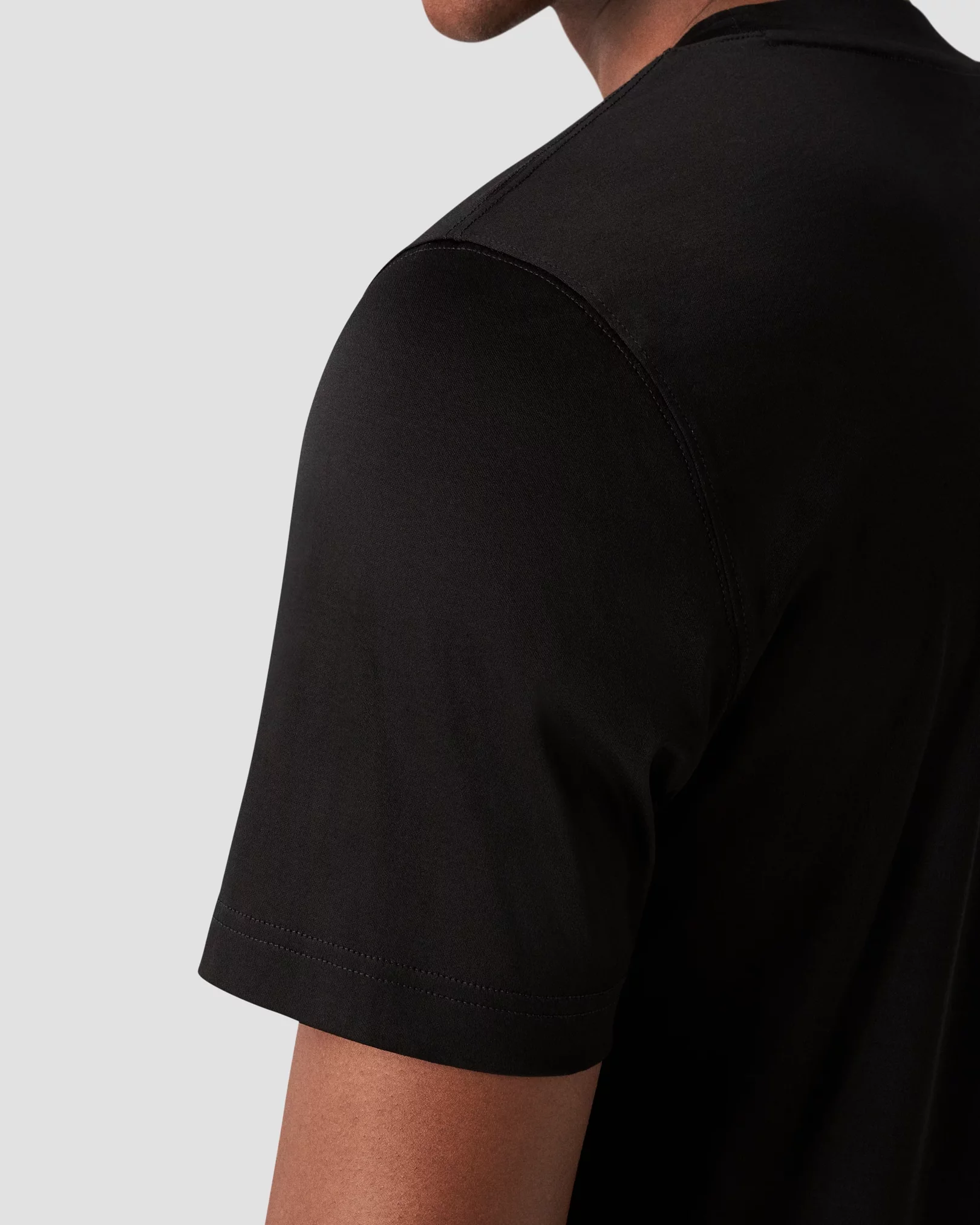 Eton - black filo di scozia t shirt