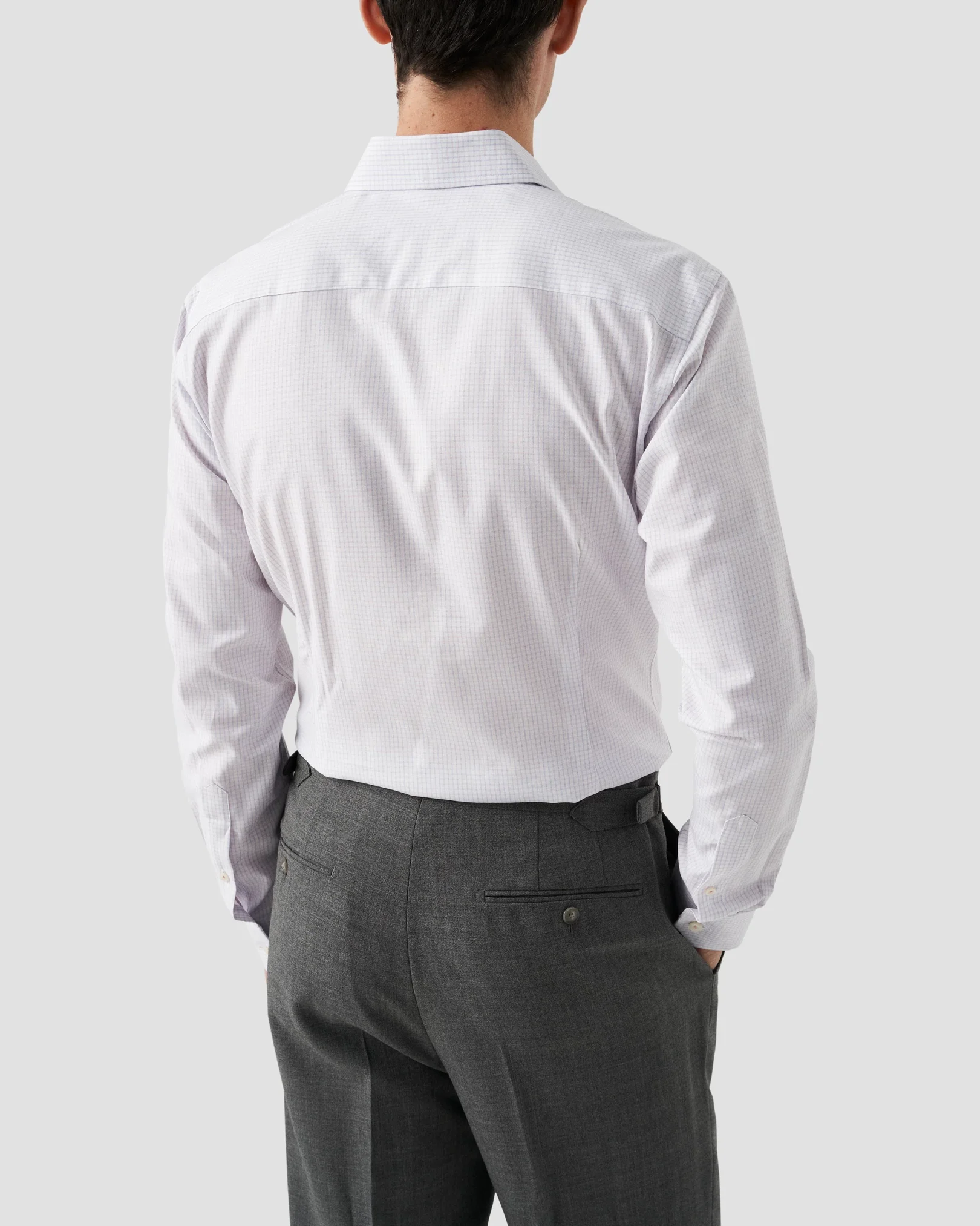 Eton - pink checked twill