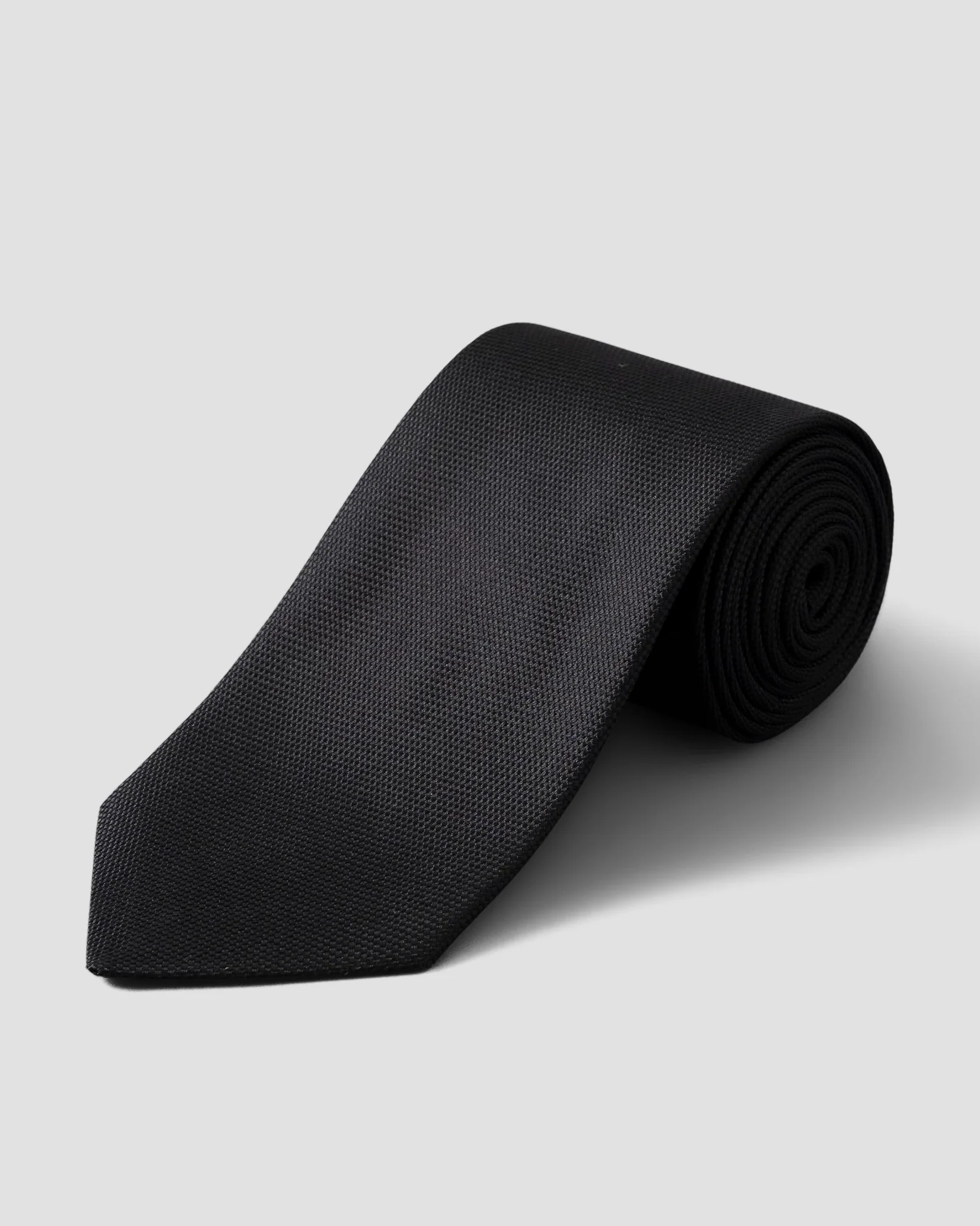 Eton - black basket weave tie