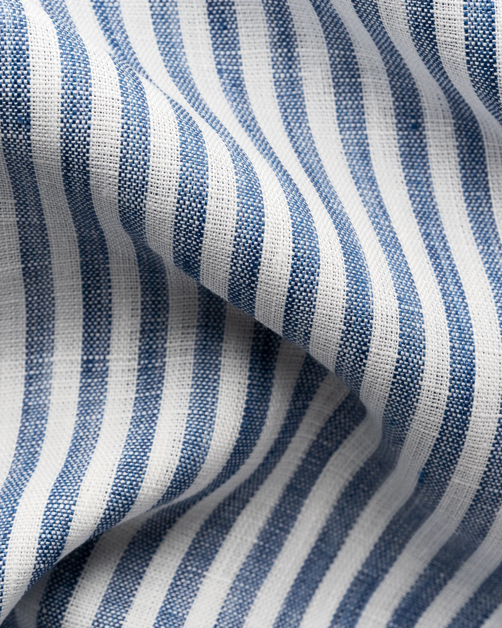 Eton - dark blue striped linen shirt