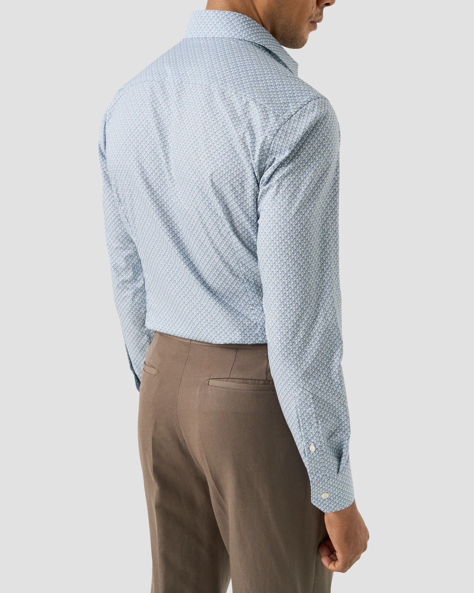 Eton - motif signature twill shirt