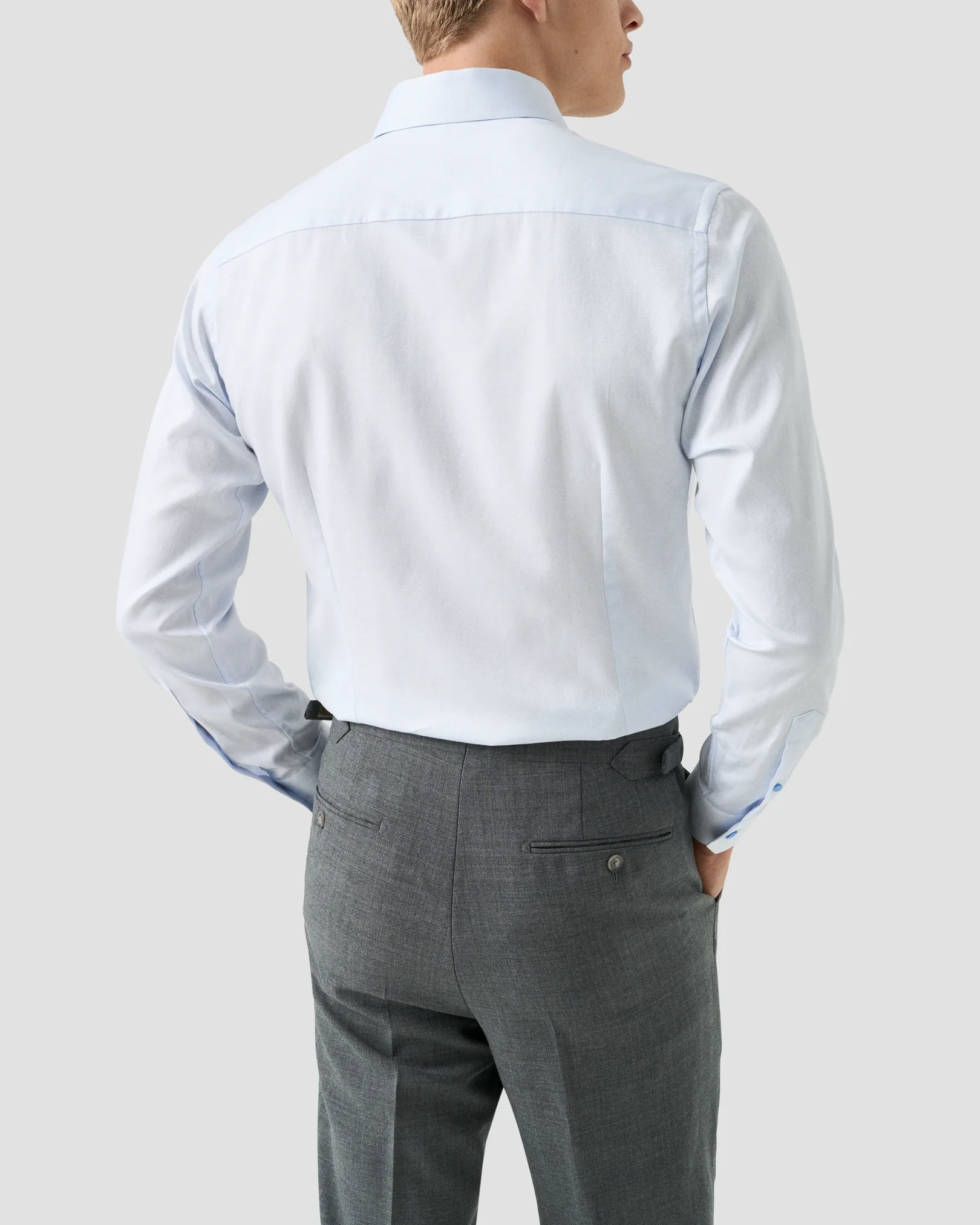 Eton - semi solid twill shirt 256