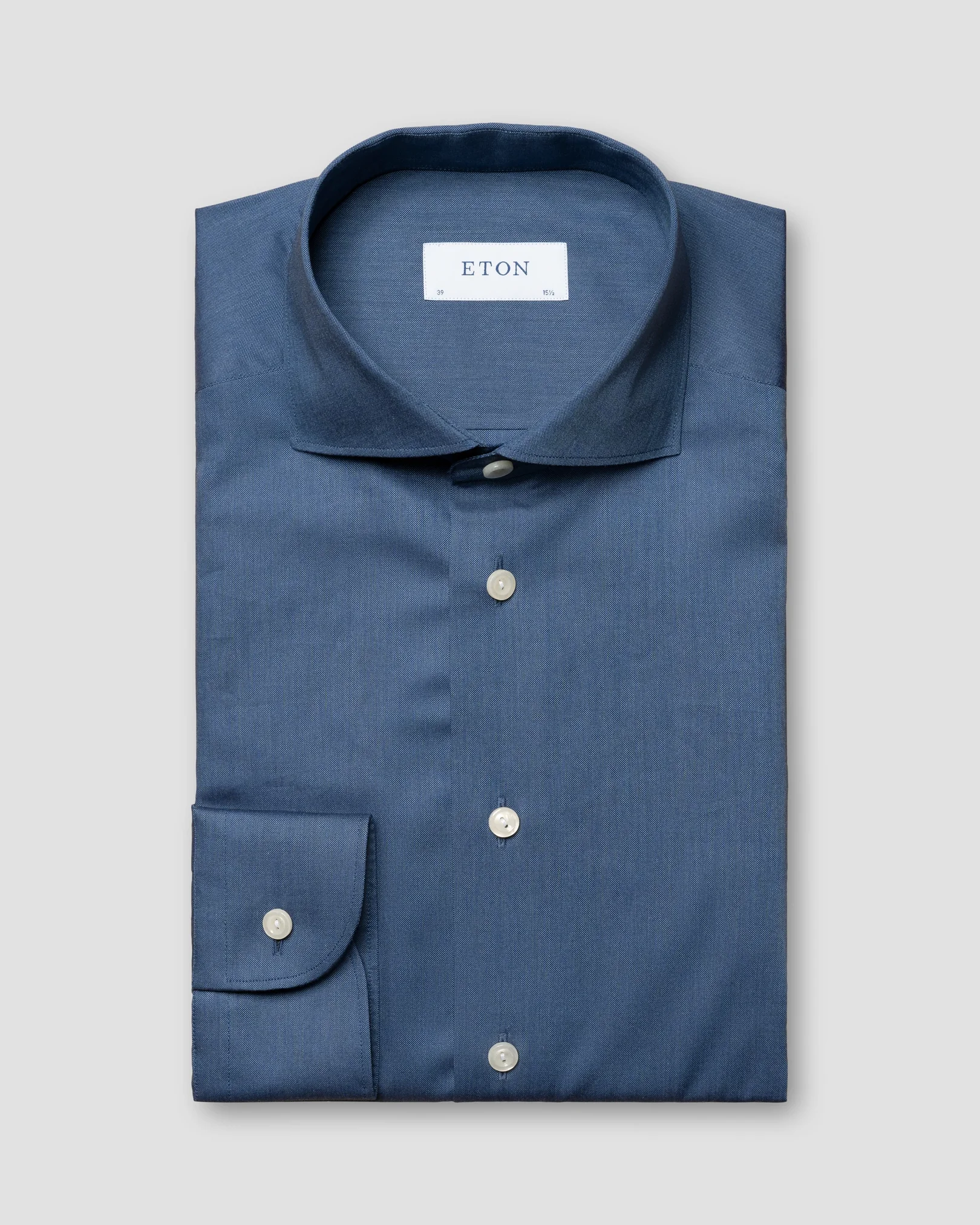 Eton - dark blue signature oxford wide spread