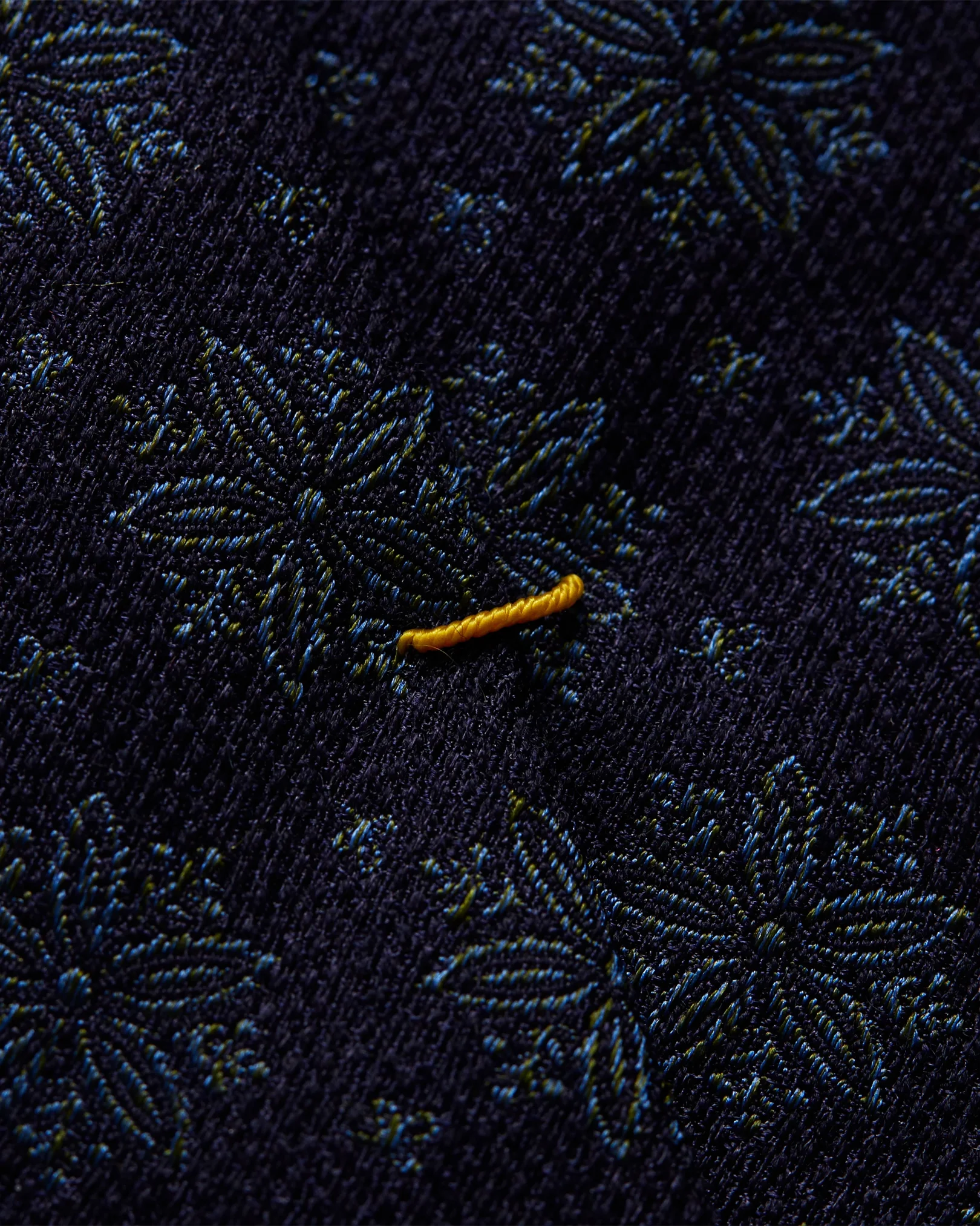 Eton - navy blue floral ptinted tie
