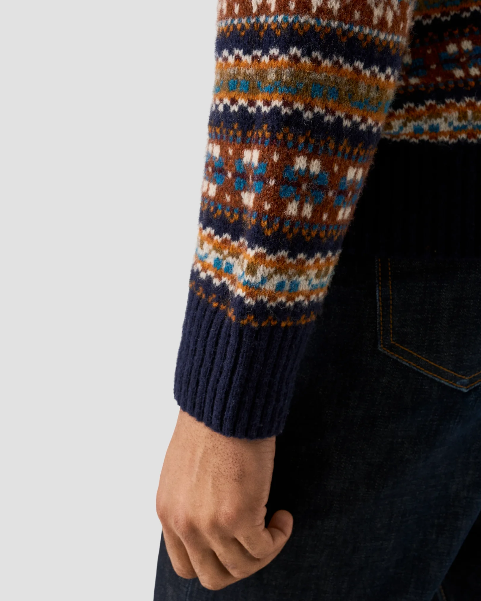 Eton - wool fair isle sweater