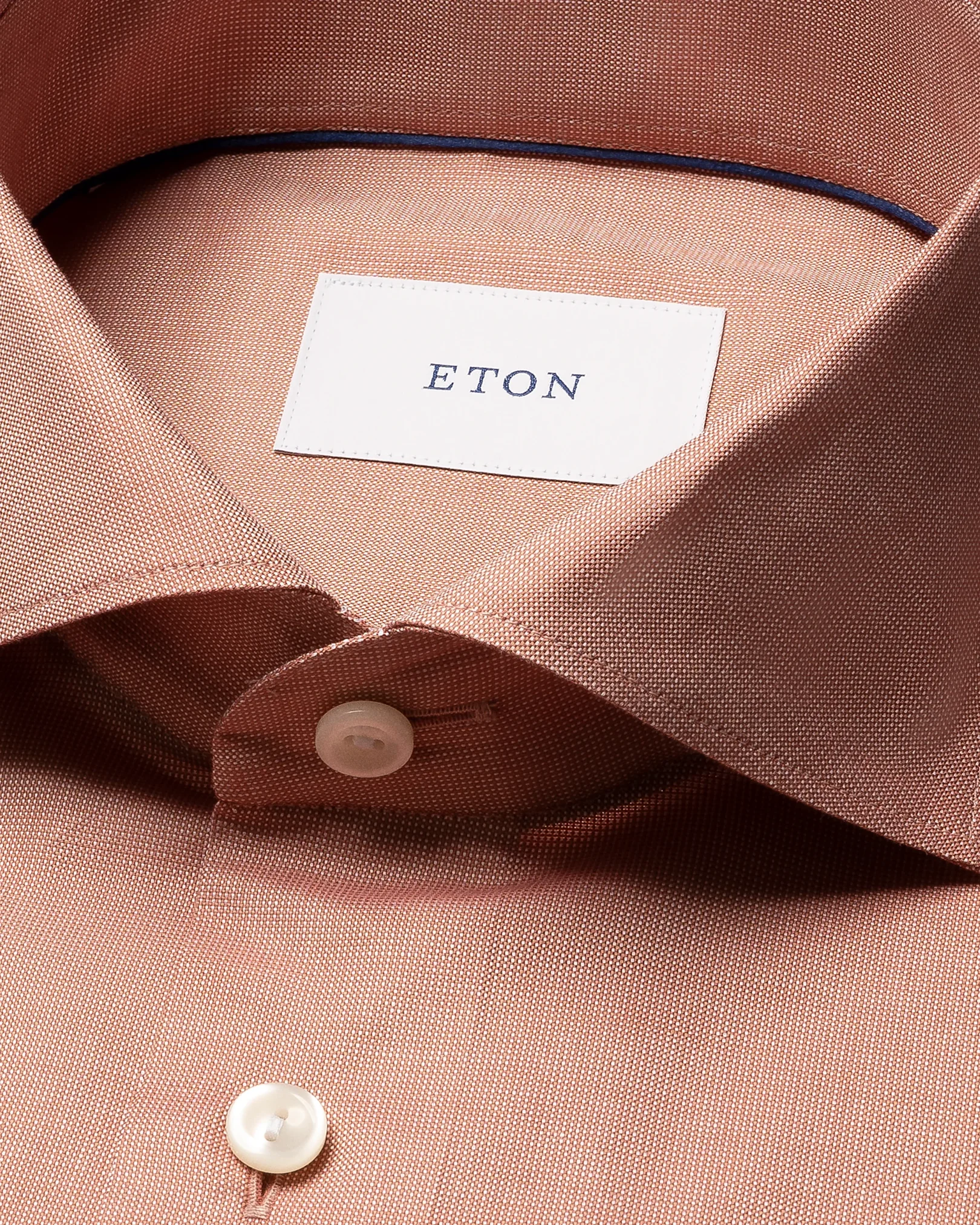 Eton - orange solid signature oxford shirt