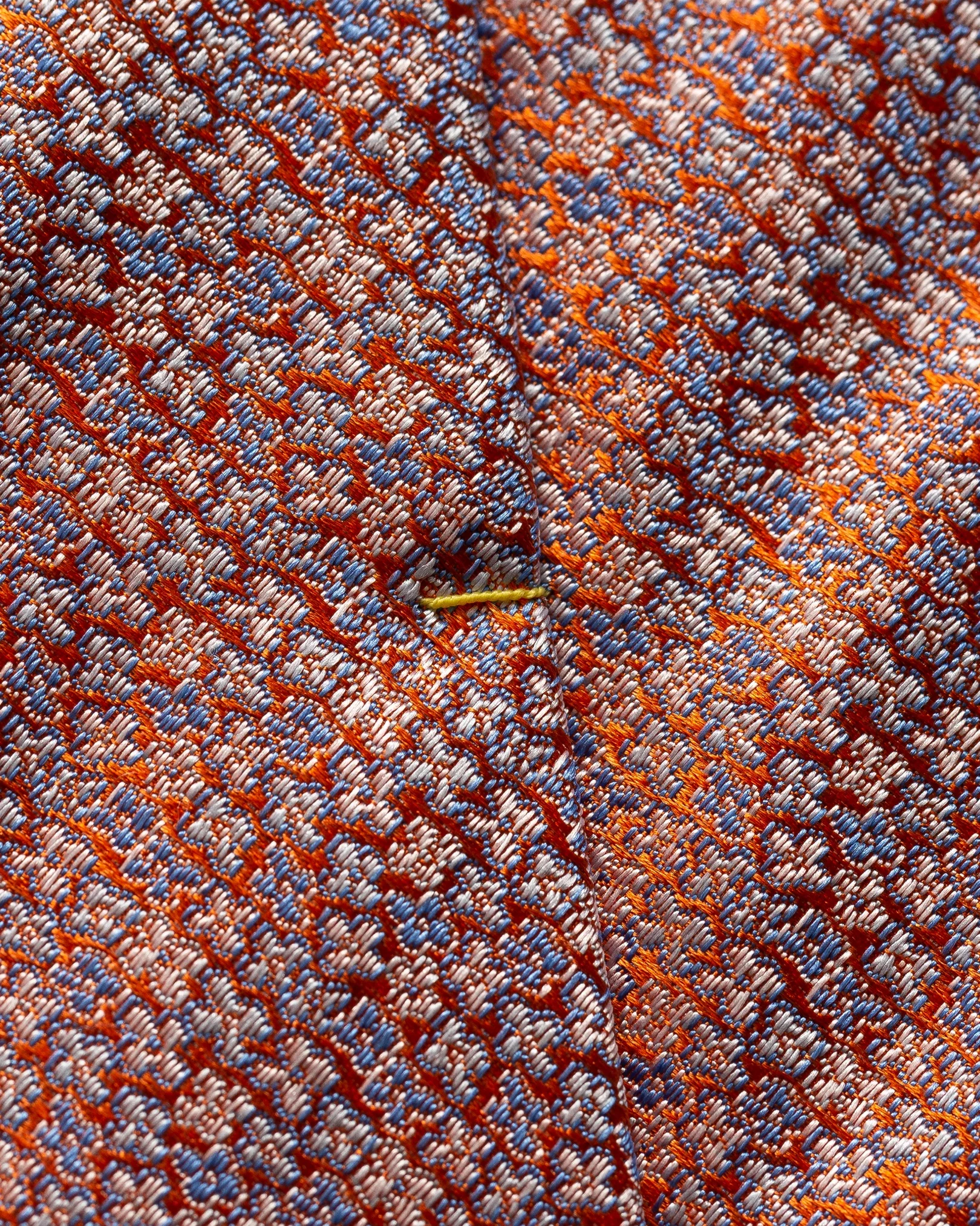 Eton - orange micro floral silk tie