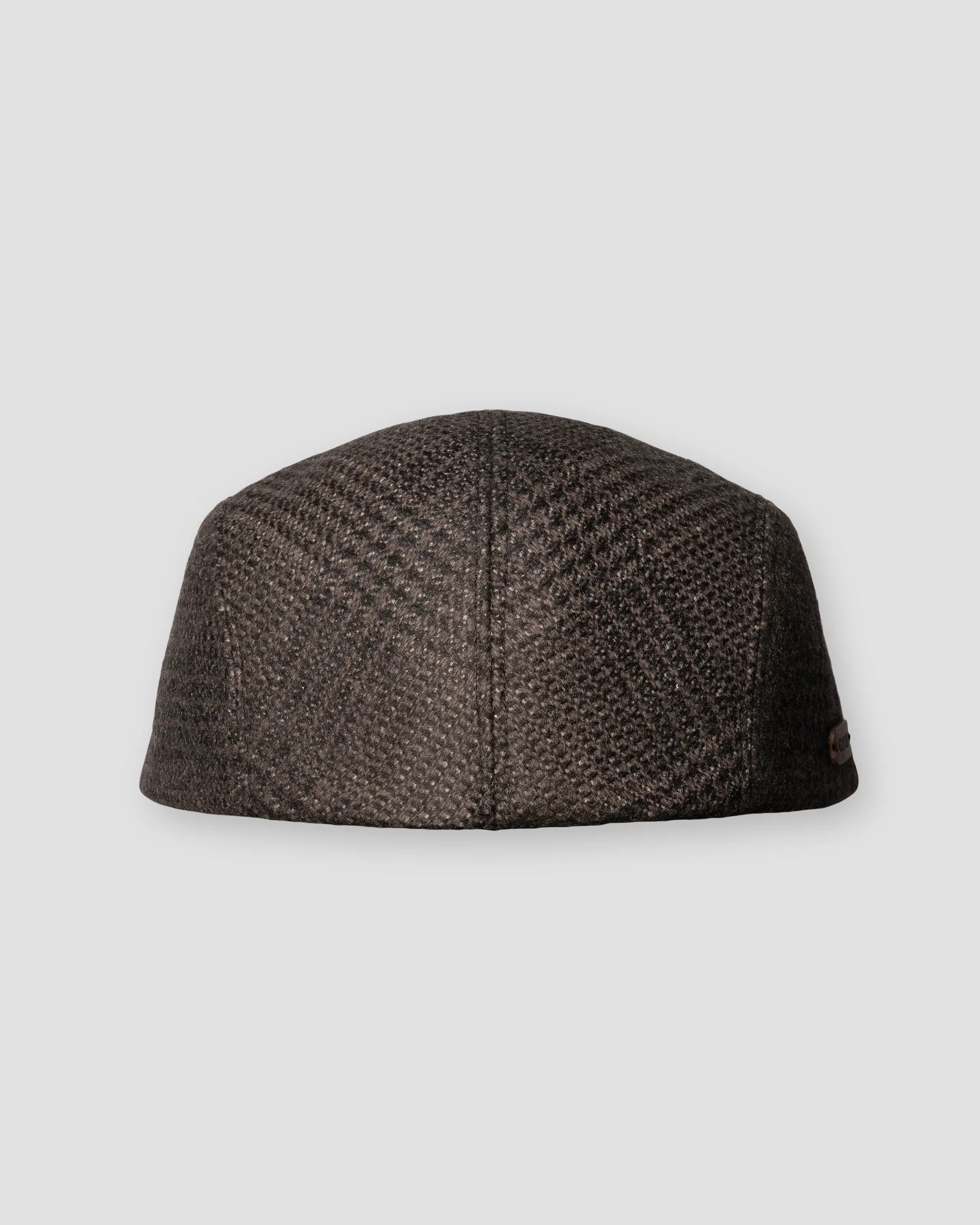 Eton - dark brown wool cashmere flat cap
