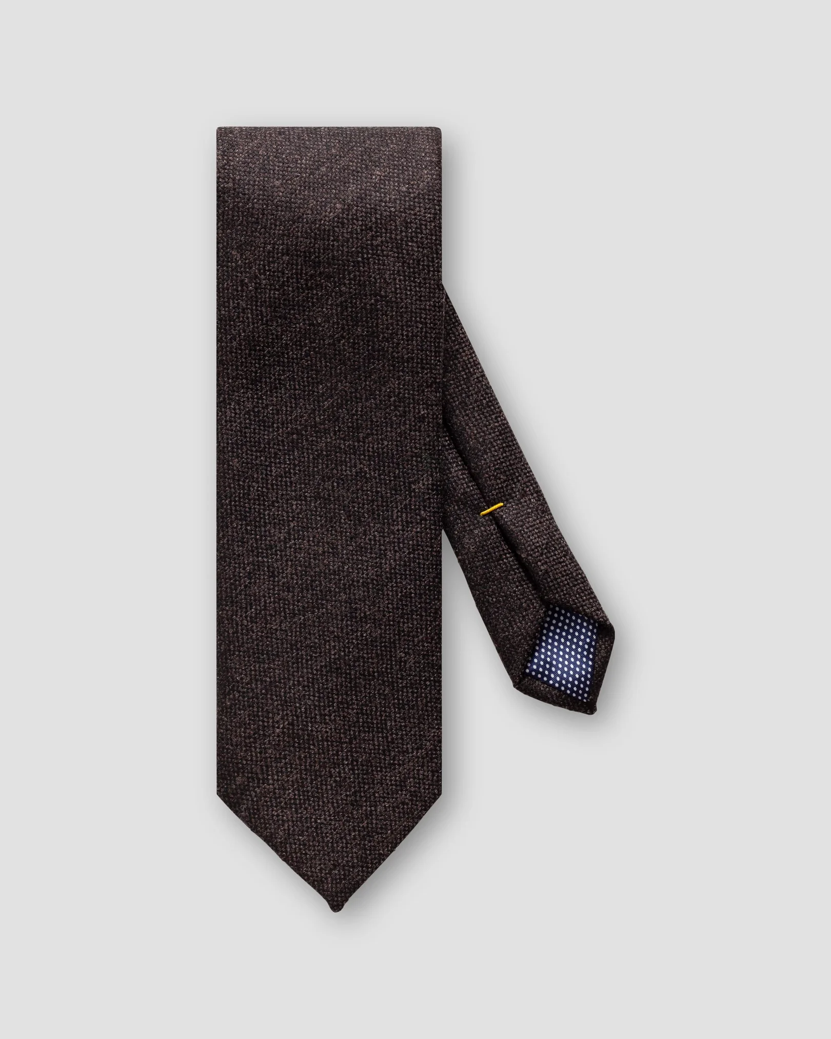 Eton - dark brown textured tie