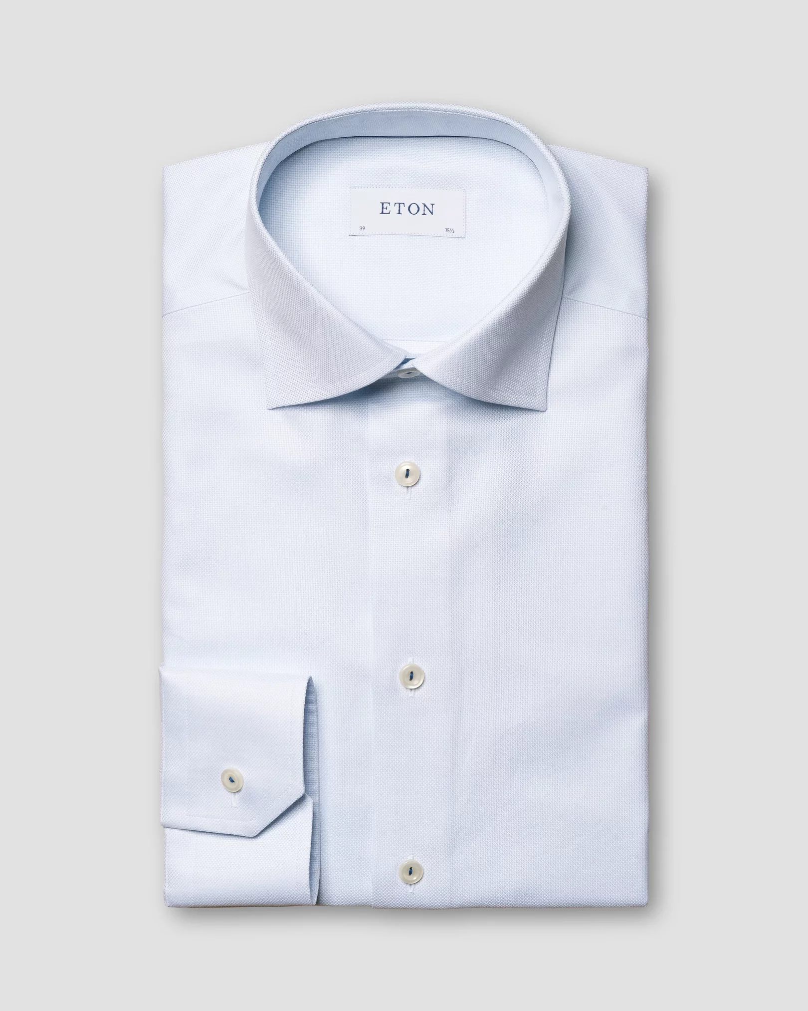 Eton - light blue dobby shirt