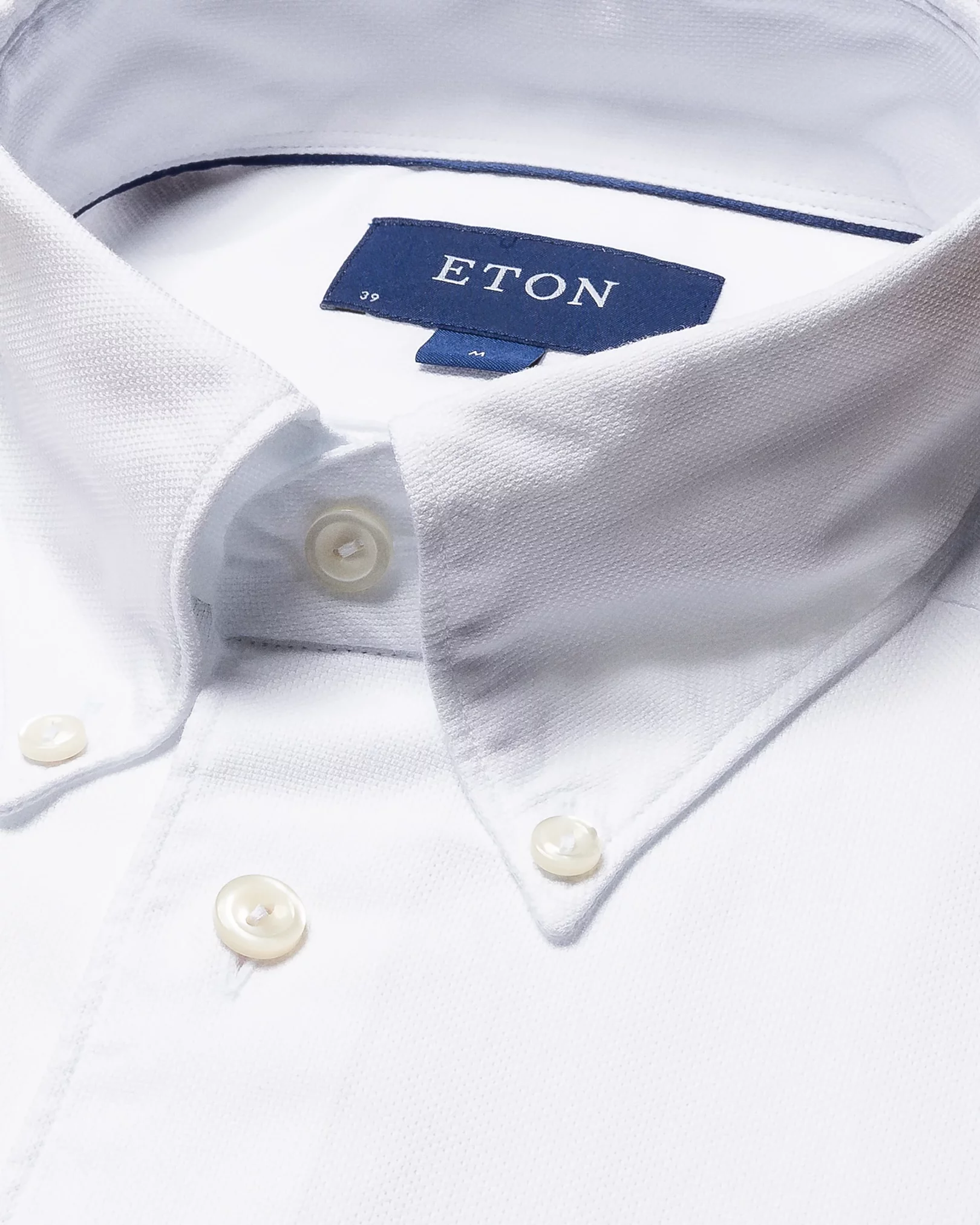 Eton - white royal oxford tencel buttondown
