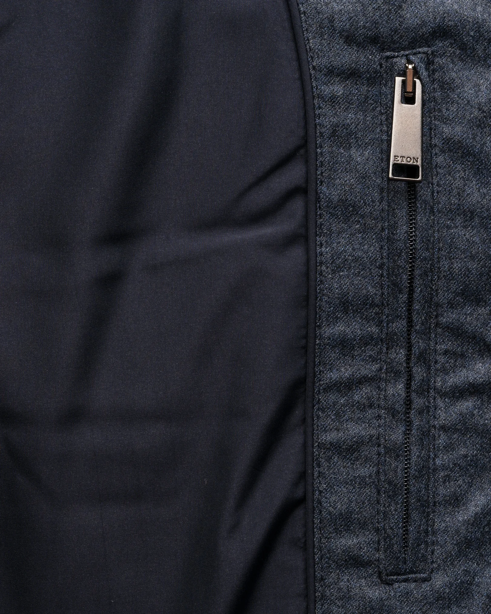 Eton - mid blue wool padded vest