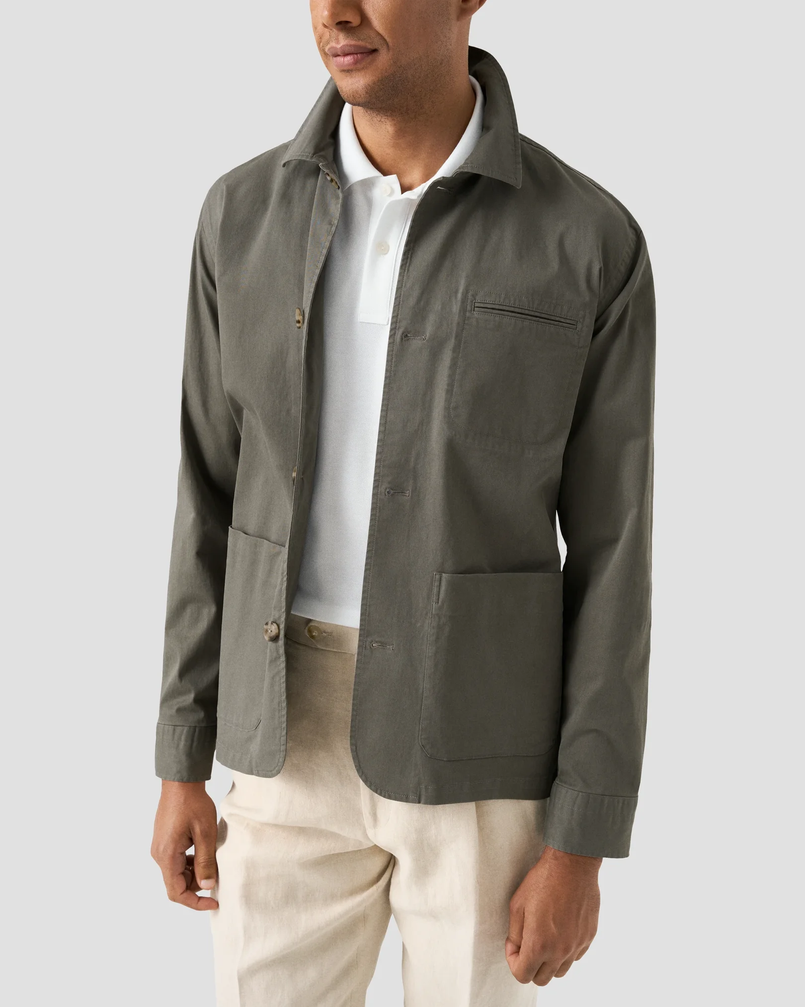 Eton - pima cotton pique polo shirt