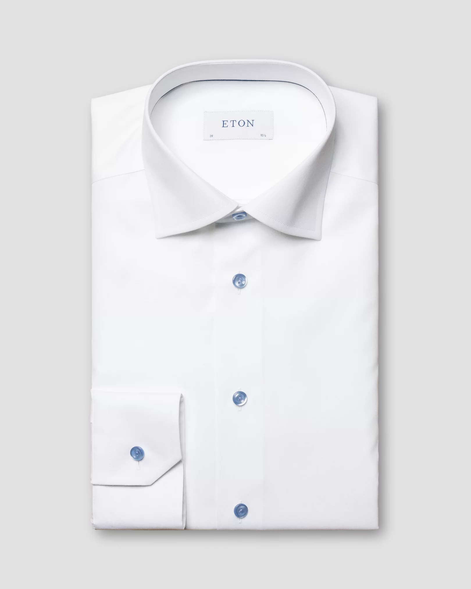 White Poplin Shirt - Eton