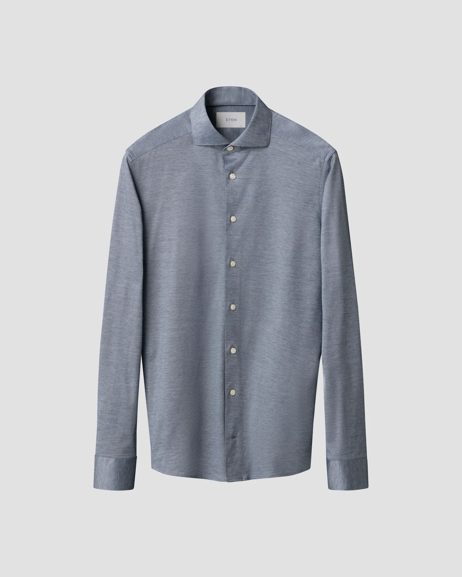 Eton - dark blue filo di scozia oxford shirt