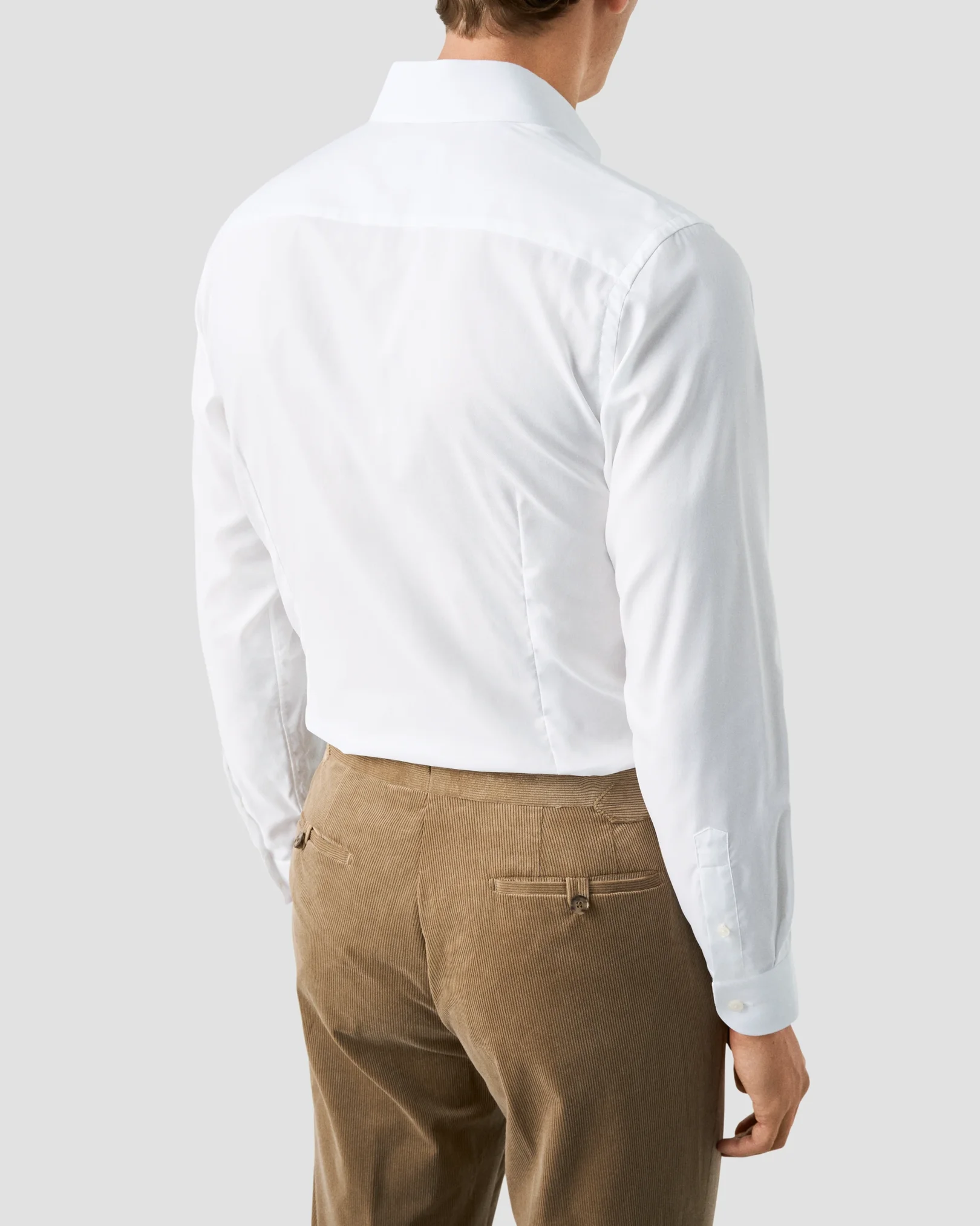 Eton - white solid sginature oxford shirt