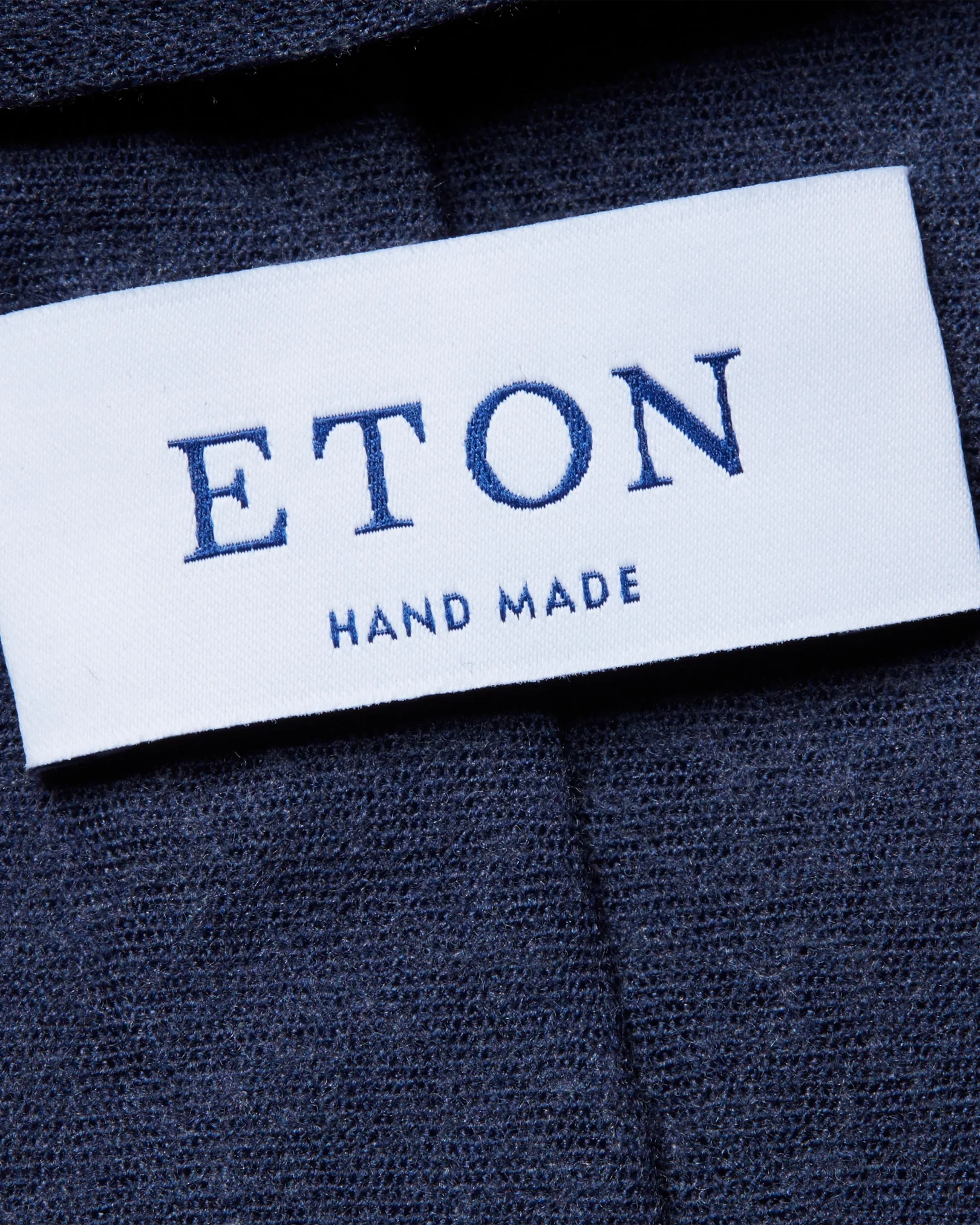 Eton - navy blue double printed tie