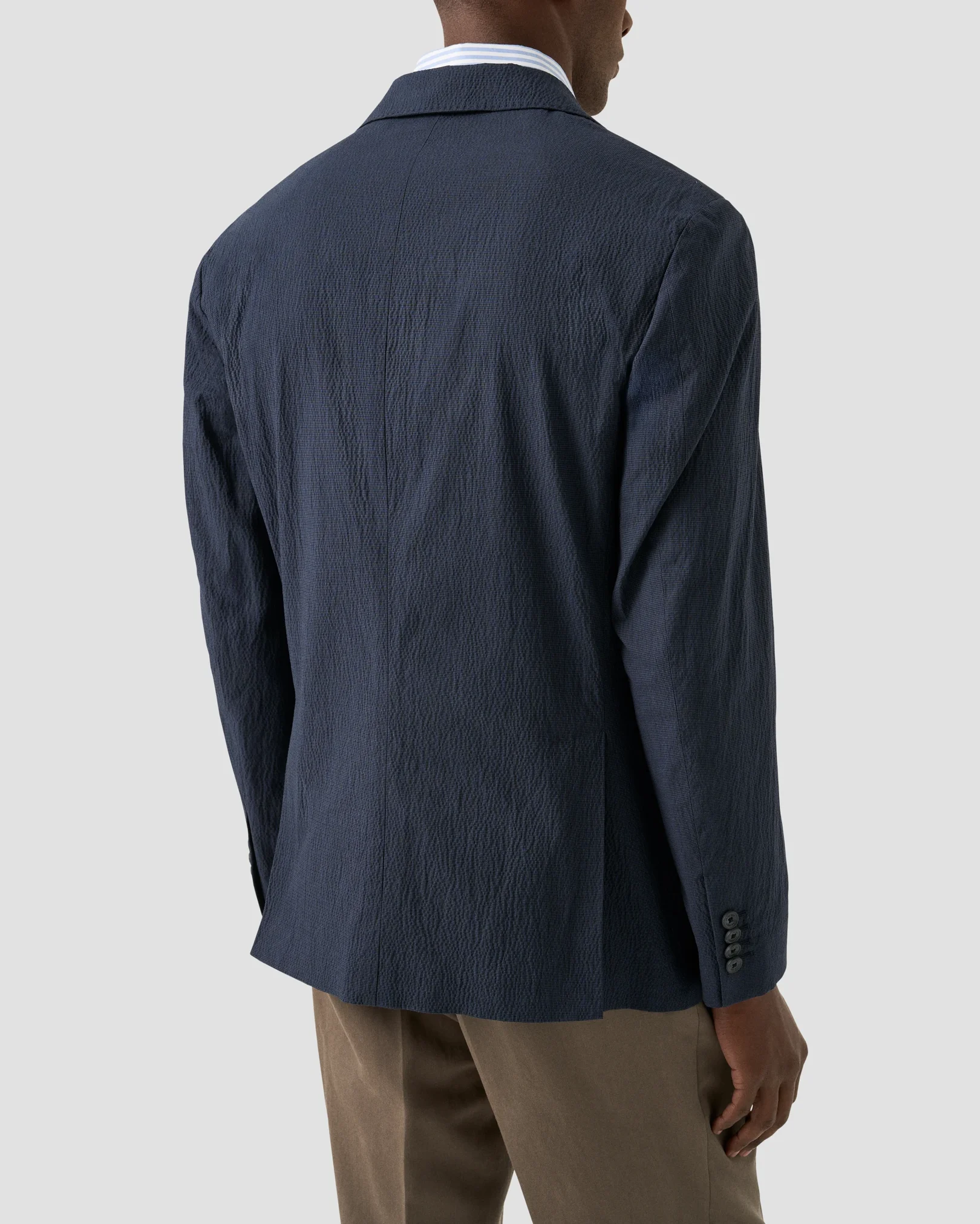 Eton - seersucker cotton soft jacket