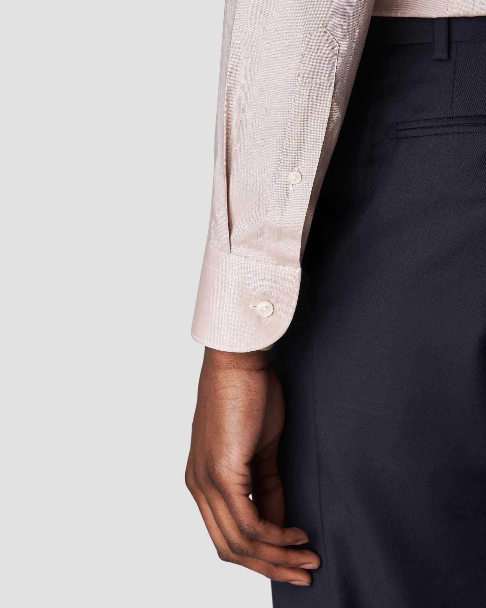 Eton - beige wrinkle free oxford