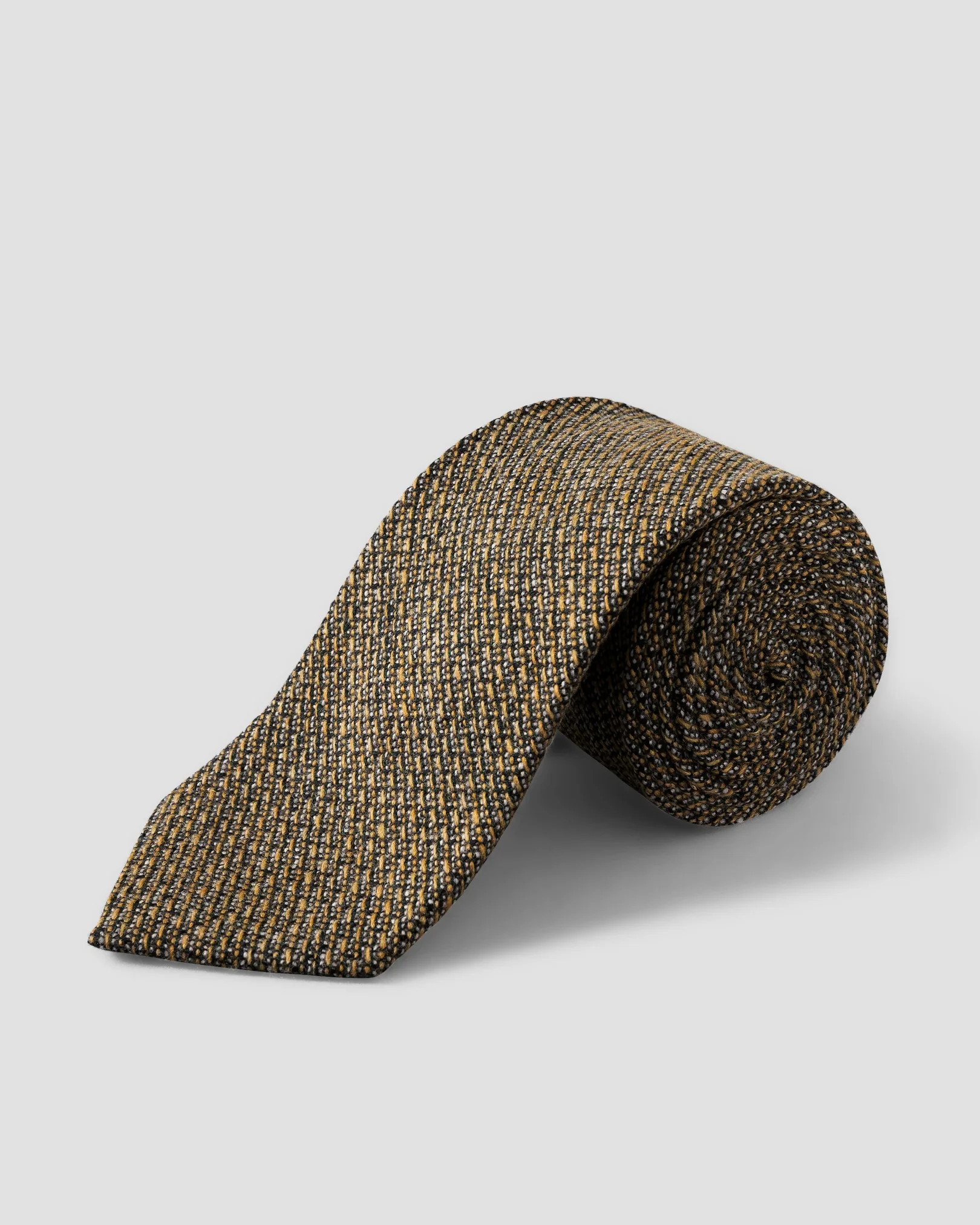 Eton - semi solid wool tie dark green semi solid wool tie