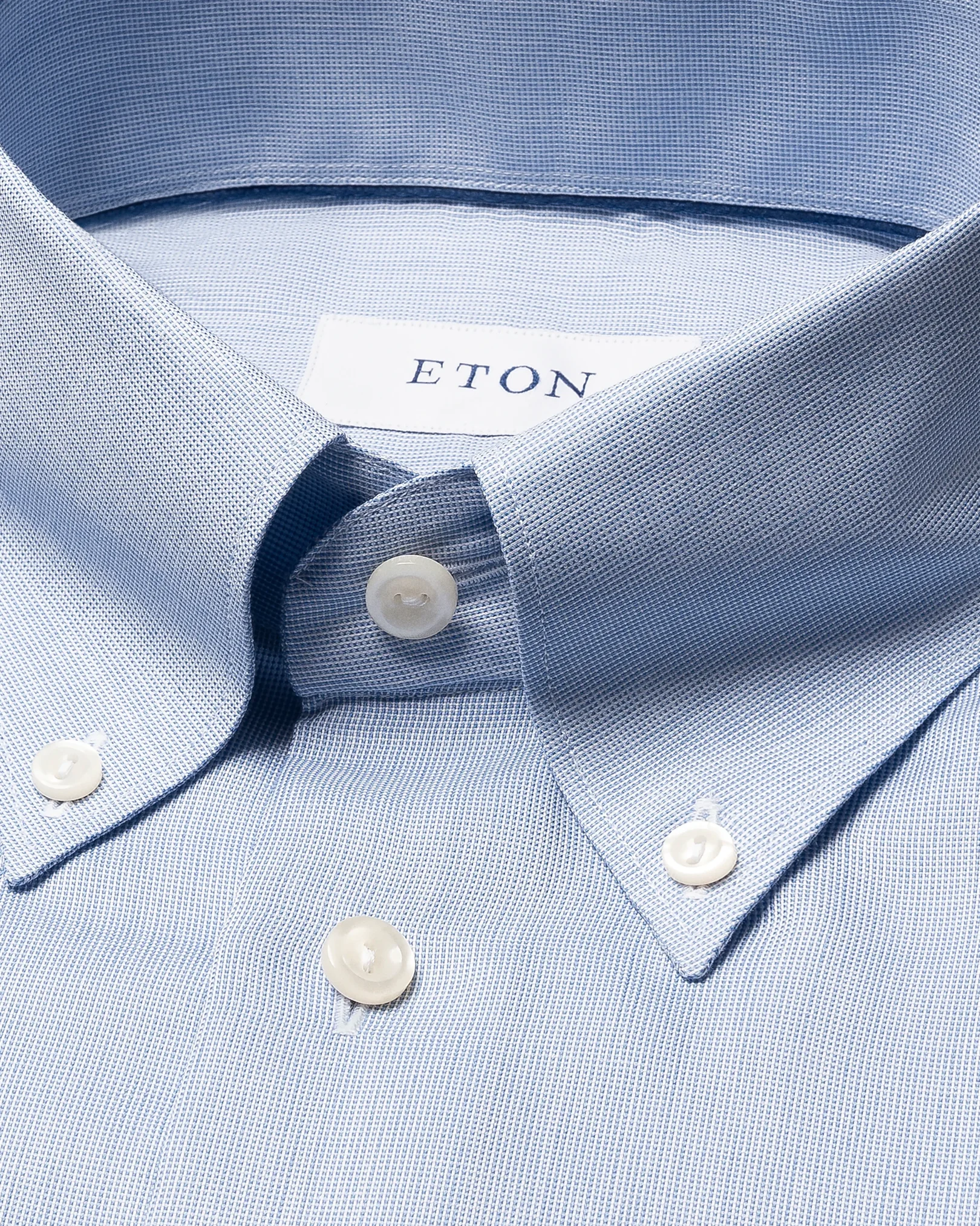 Eton - light blue solid signature oxford shirt