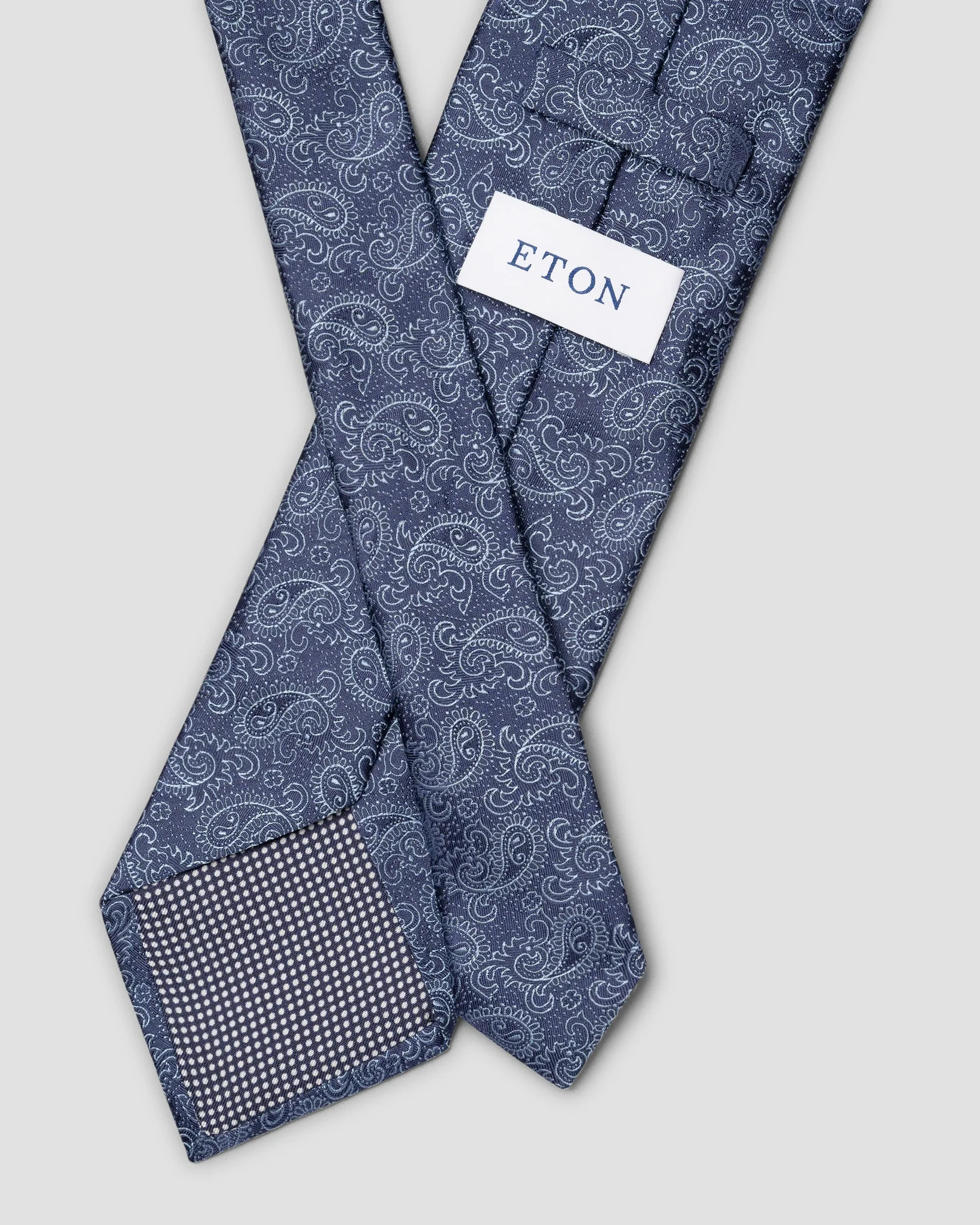 Eton - Paisley Print Silk Tie