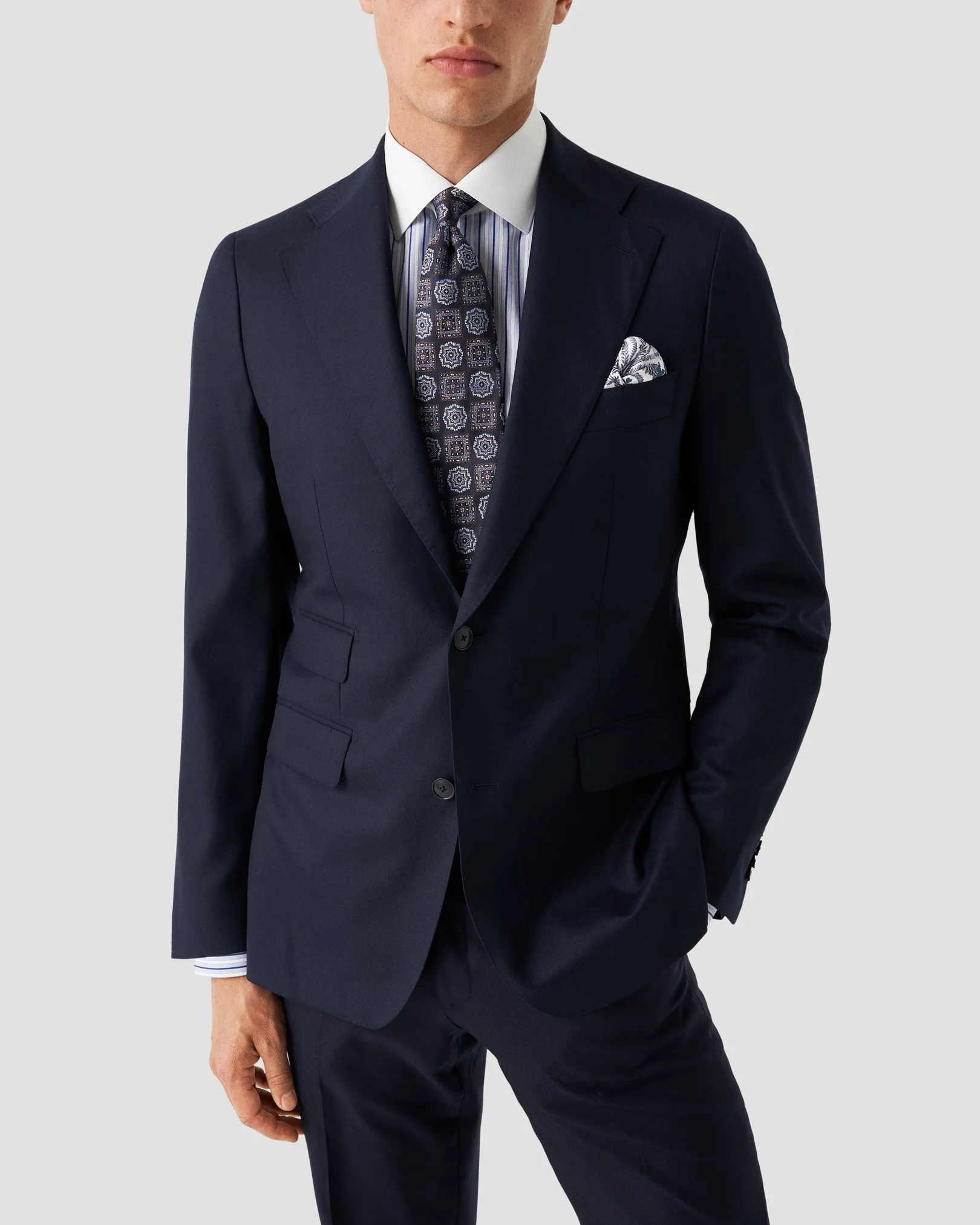 Eton - dark blue pique