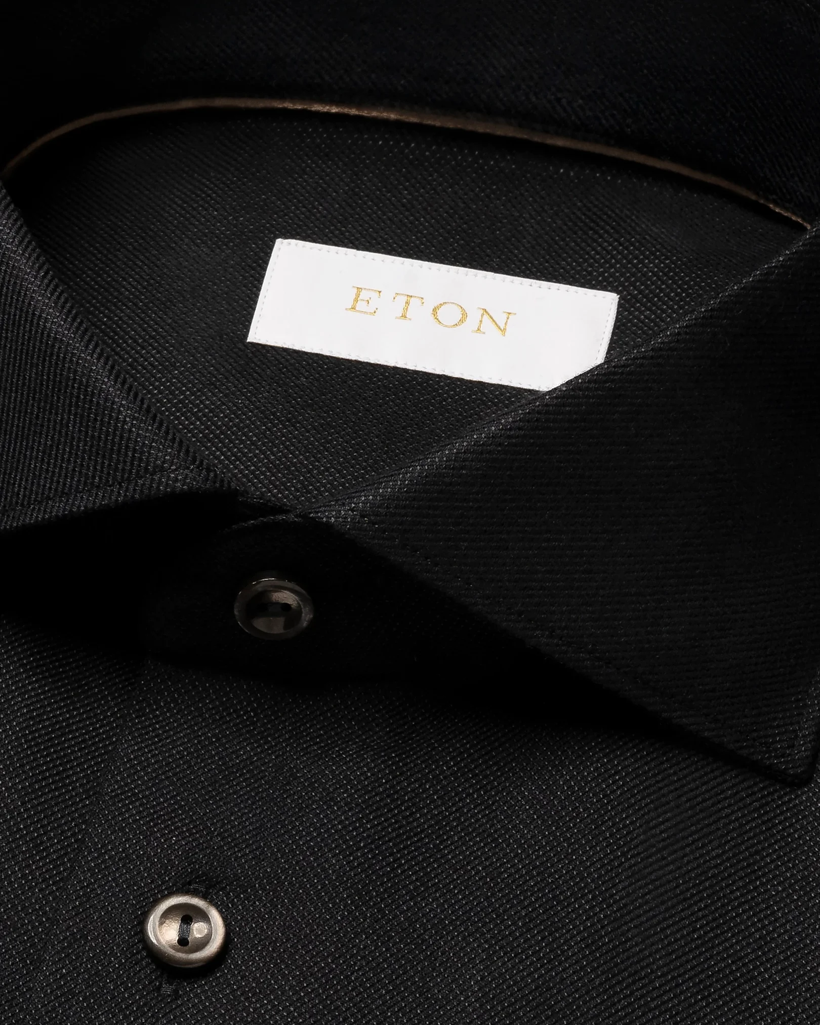 Eton - black cotton cashmere silk